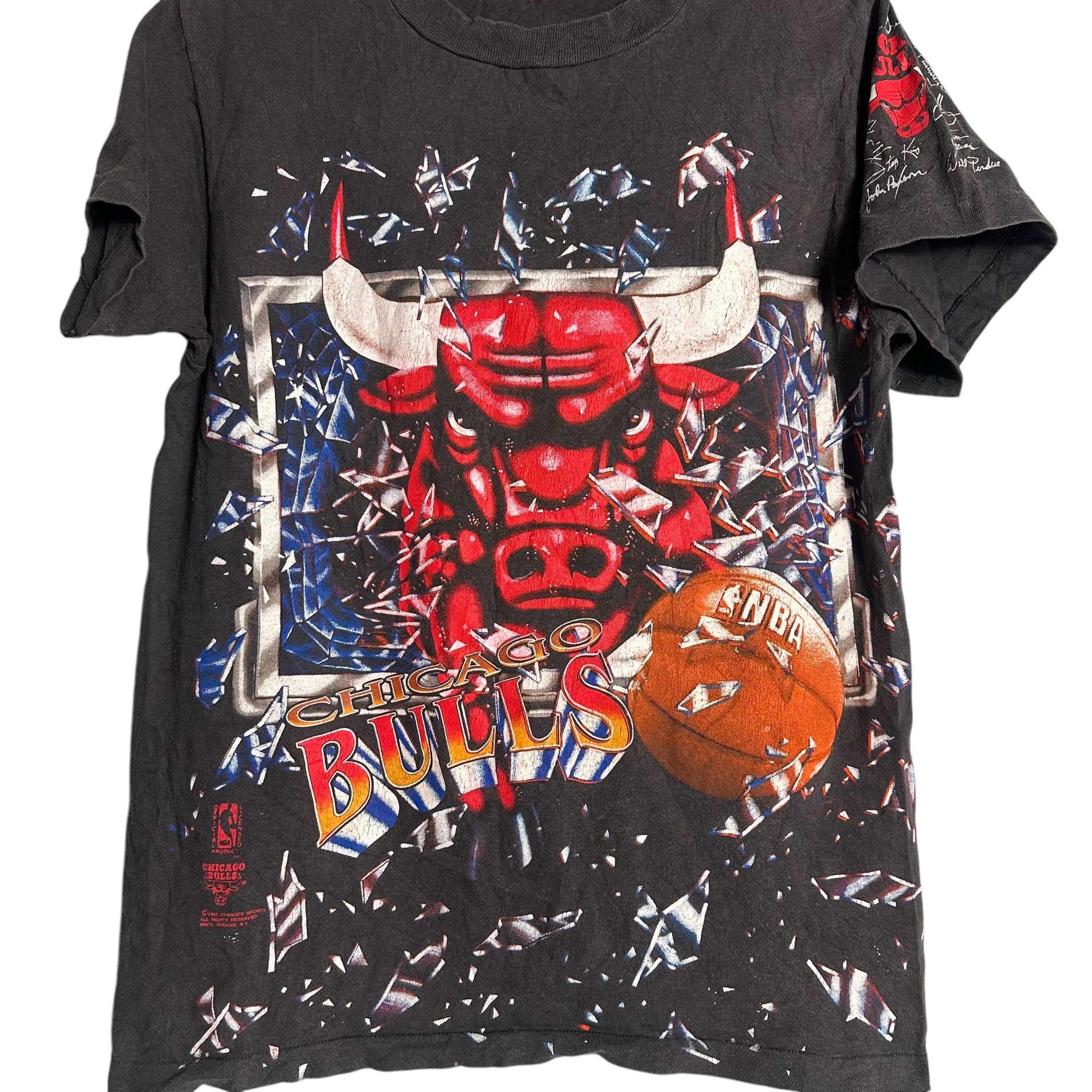 NBA 🔥RARE🔥Vtg Chicago Bulls Shattered Backboard NBA T-shirt Size US M / EU 48-50 / 2 - 2 Thumbnail