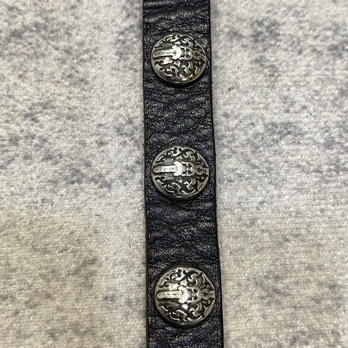 Chrome Hearts Chrome Hearts 2 Button 2 Snap Bracelet Cross black leather Size ONE SIZE - 5 Thumbnail