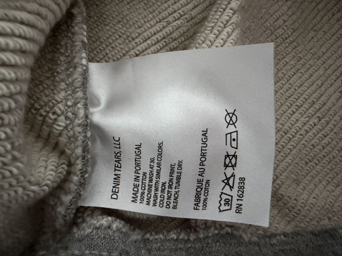 DENIM TEARS Denim Tears Grey Cotton Wreath Sweatpants *MEDIUM Size US 34 / EU 50 - 4 Thumbnail