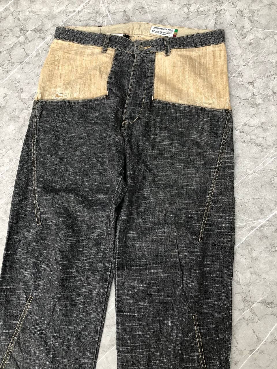 FDMTL × Japanese Brand × Vintage Vintage Scanner Fundamental Japanese Brand Jeans Size US 34 / EU 50 - 2 Thumbnail