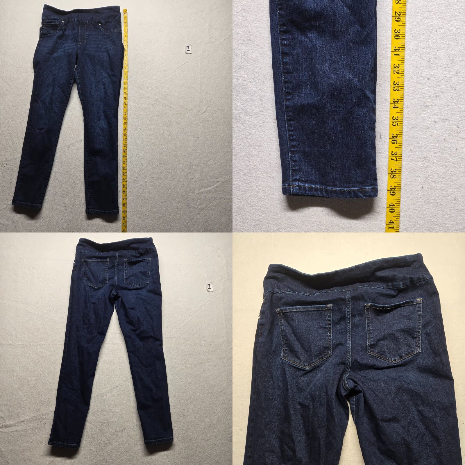 Lee Lee Jeans Slim Fit Skinny Mid Rise Dark Wash Women’s 14 Medium Denim 5-Pocket Slimming Brand Lee Shirt? (Note: This is not correct). Size 36" / US 14 / IT 50 - 8 Thumbnail