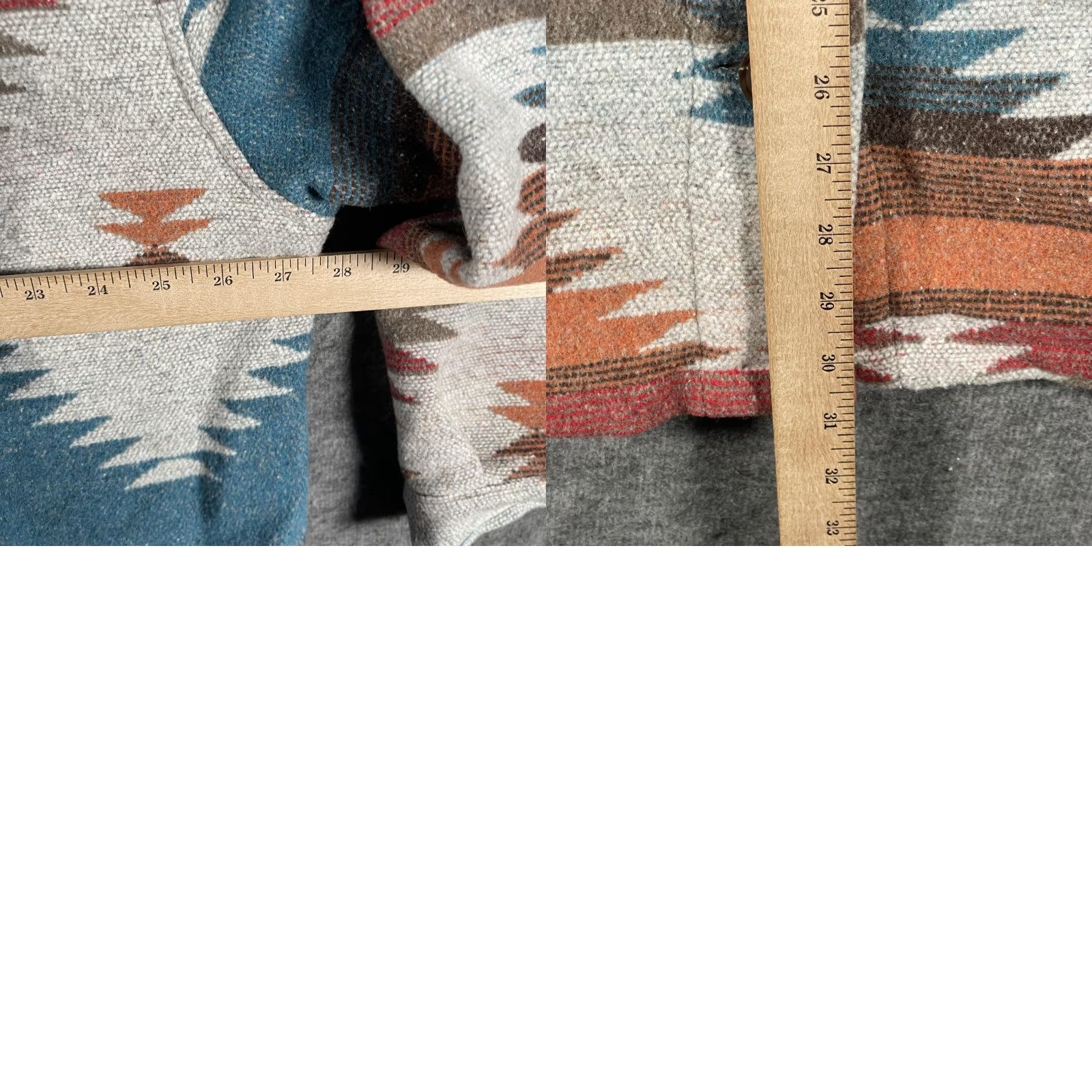 Vintage JODIFL Jacket Womens 2X Aztec Southwestern Shirt Jacket Button Front Pockets Size XXL / US 16-18 / IT 52-54 - 8 Thumbnail