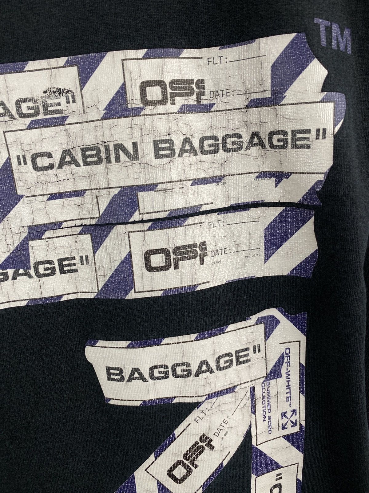 Off-White × Virgil Abloh Off White Airport Tape T-Shirt Y2K Rare Retro Hype Size US L / EU 52-54 / 3 - 13 Thumbnail