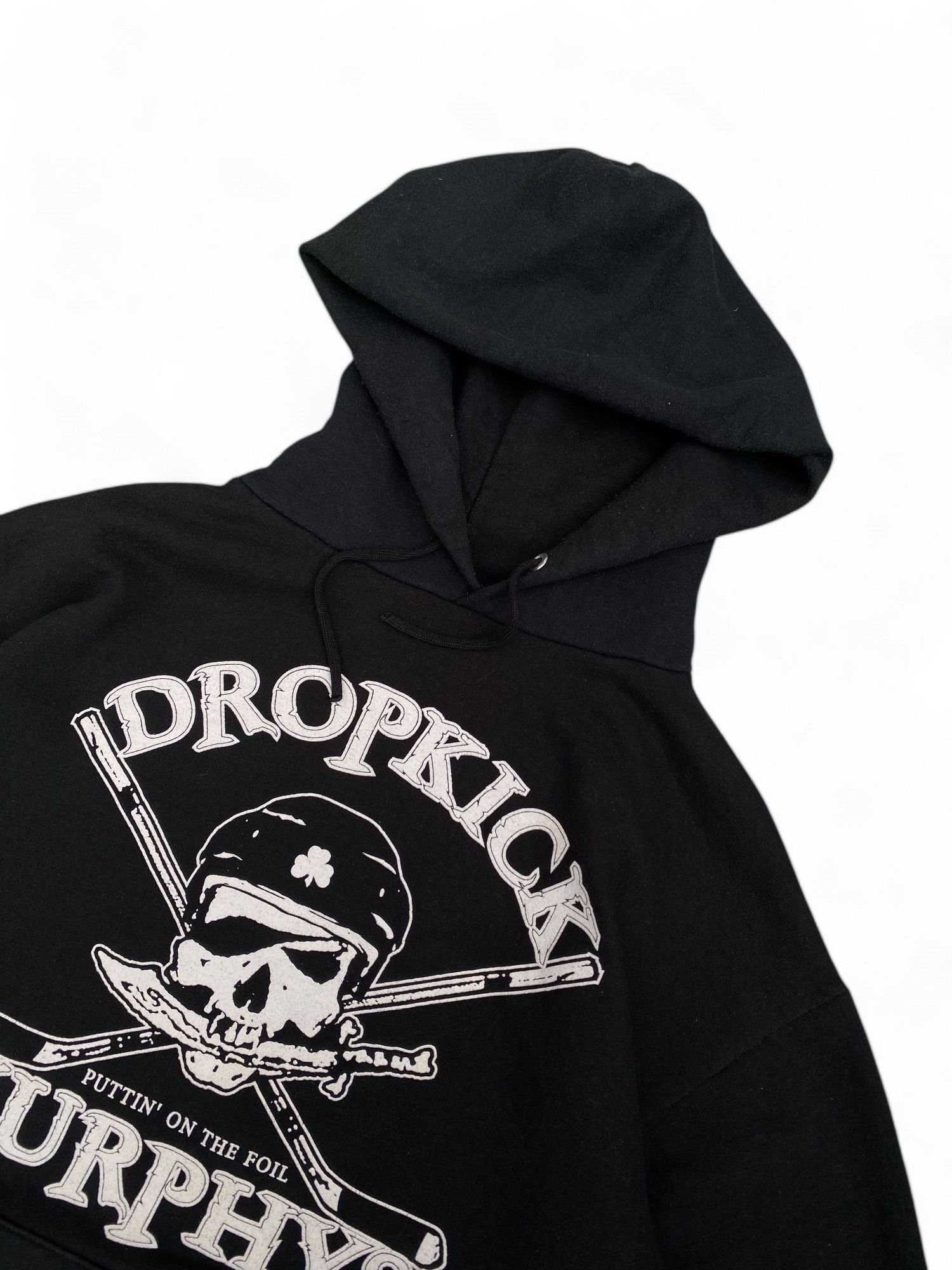 Band Tees × Vintage Vintage 90s Jerzees Dropkick Murphys Hoodie Size US L / EU 52-54 / 3 - 3 Thumbnail