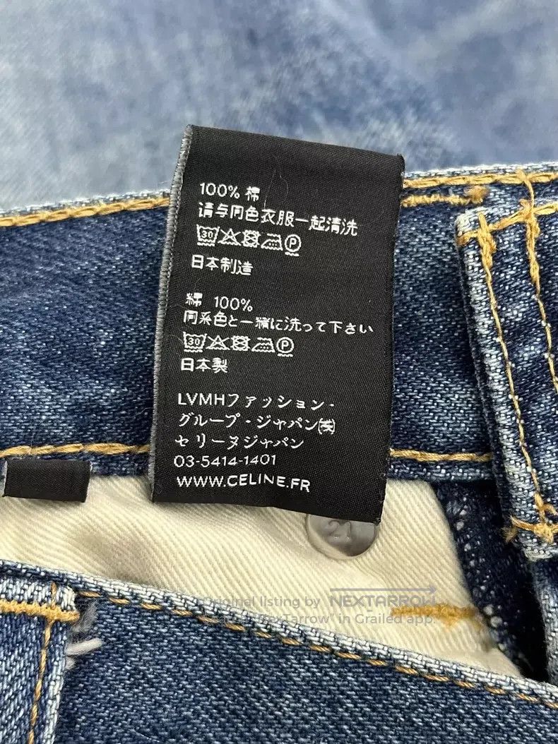 Celine CELINE Celine Blue Denim Pants Size US 26 / EU 42 - 6 Thumbnail