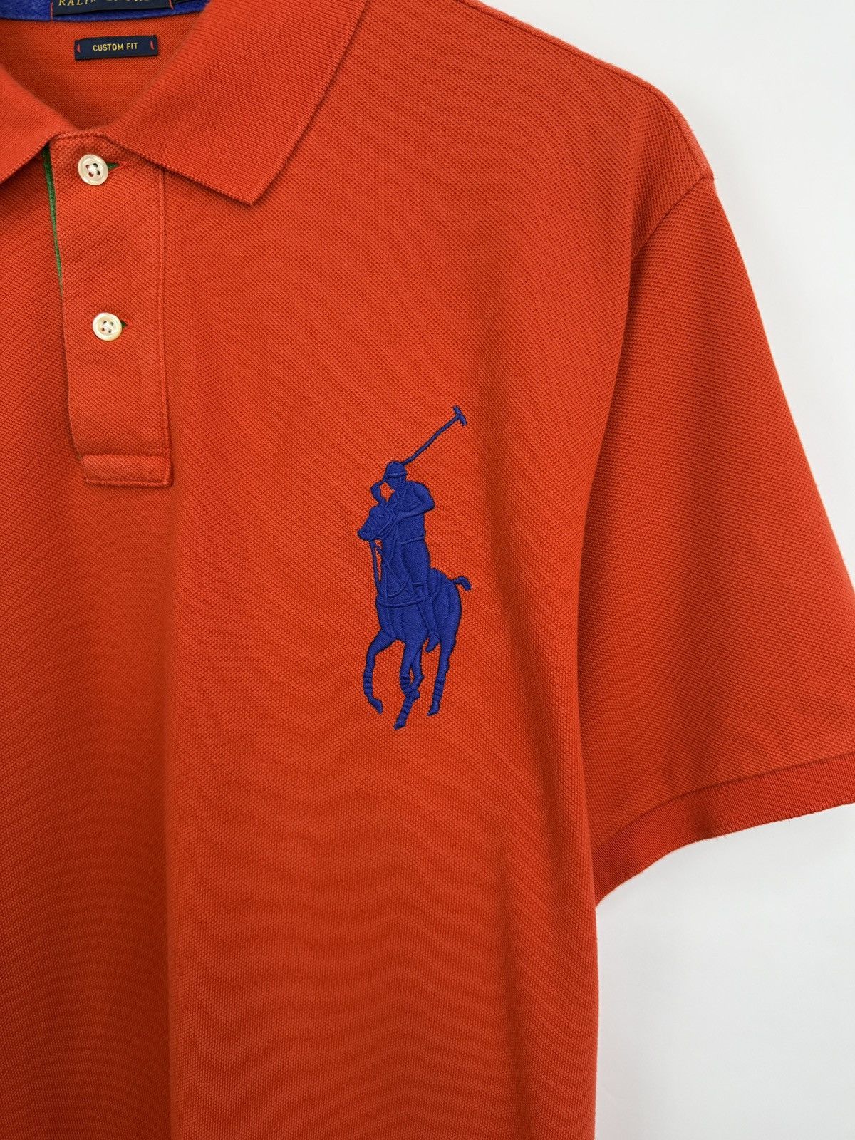 Polo Ralph Lauren 🇺🇸 Polo Ralph Lauren Big Pony Custom Fit Polo T-Shirt Rare Size US XL / EU 56 / 4 - 4 Thumbnail