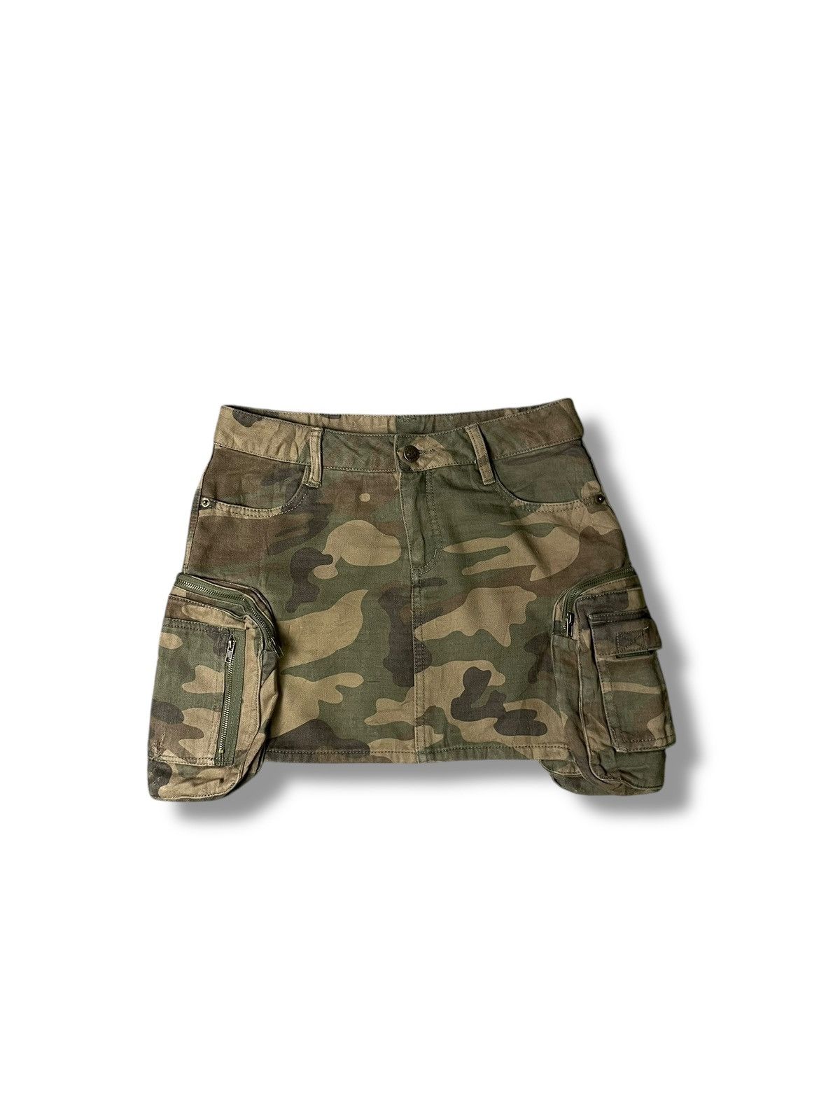 Japanese Brand × Vintage Girls Magic Camouflage Mini Skirts (53) Size 27" / US 4 / IT 40 - 1 Thumbnail