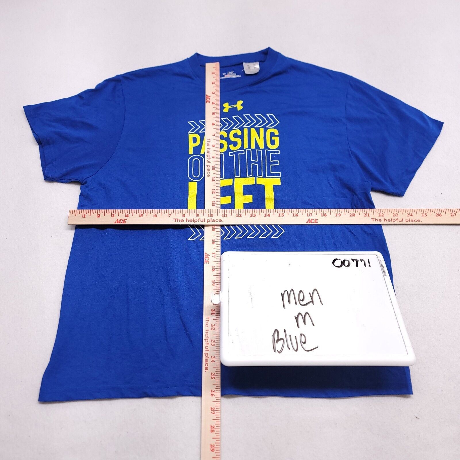 Under Armour Under Armour Passing on the Left Shirt Adult Men Size M Blue Size US M / EU 48-50 / 2 - 6 Thumbnail
