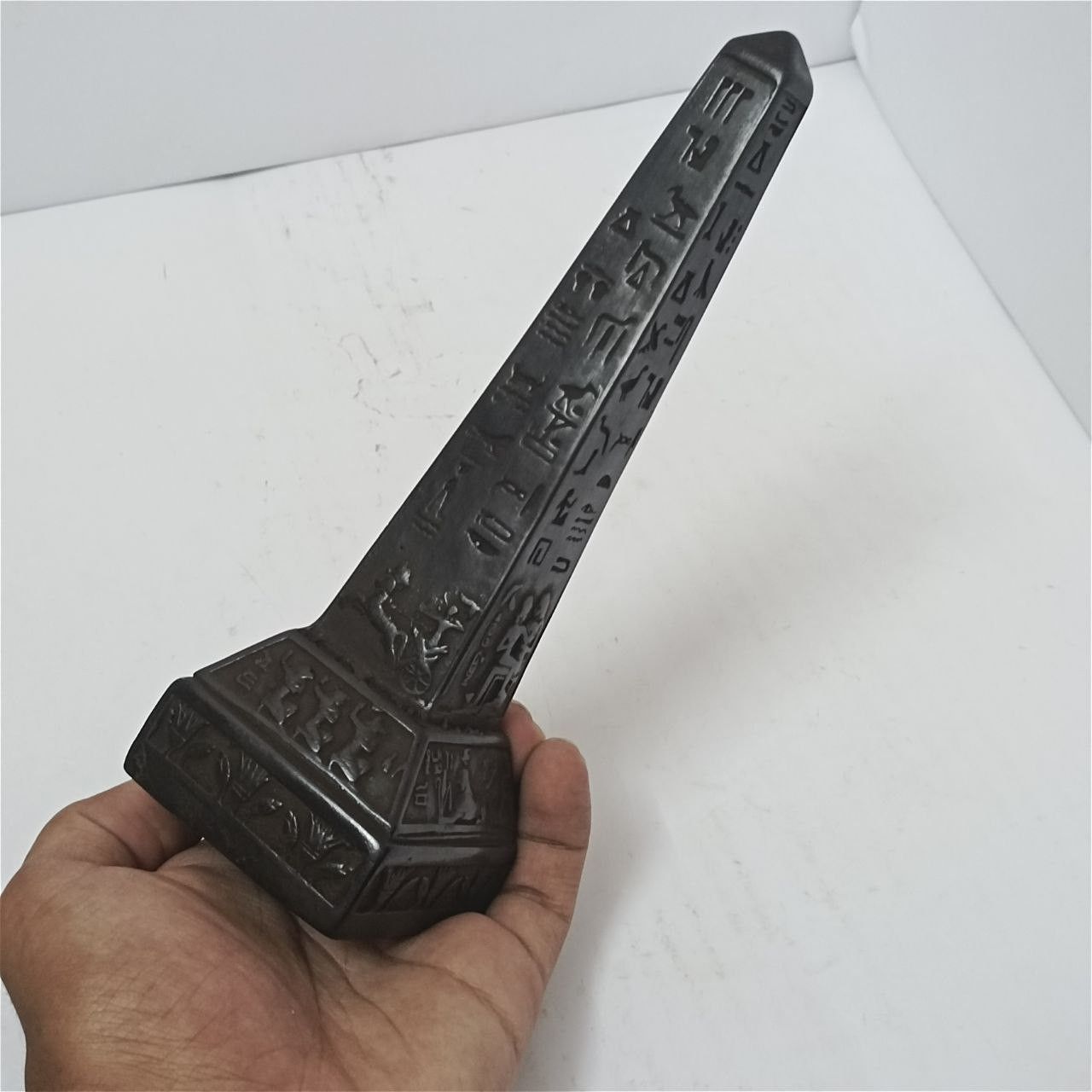 Handmade Ancient Egyptian Obelisk – Hieroglyph Decor – handmade Size ONE SIZE - 9 Thumbnail