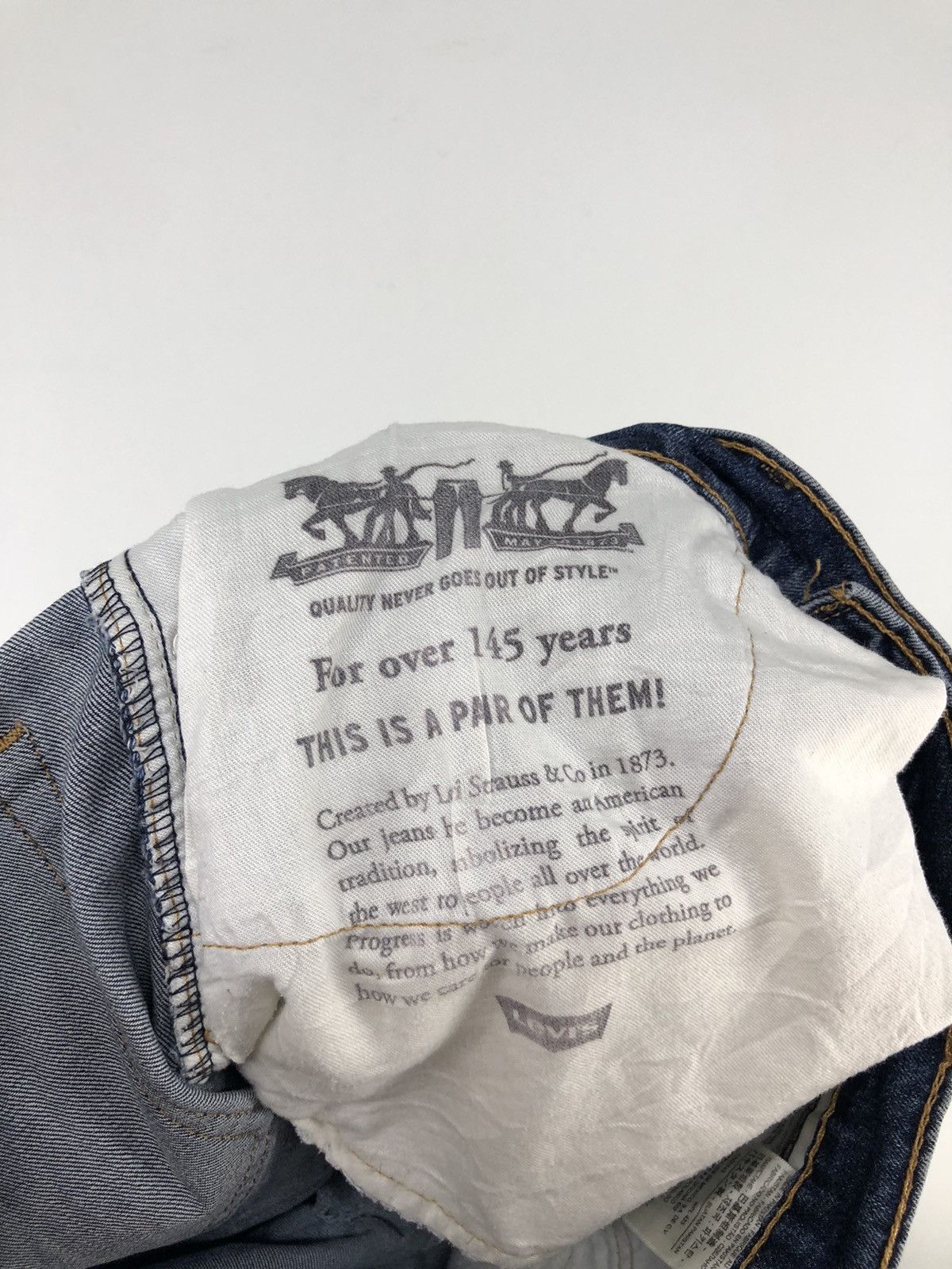Levi's Vintage Levis 511 Patchwork Distressed Faded Blue Jeans Size US 34 / EU 50 - 20 Thumbnail