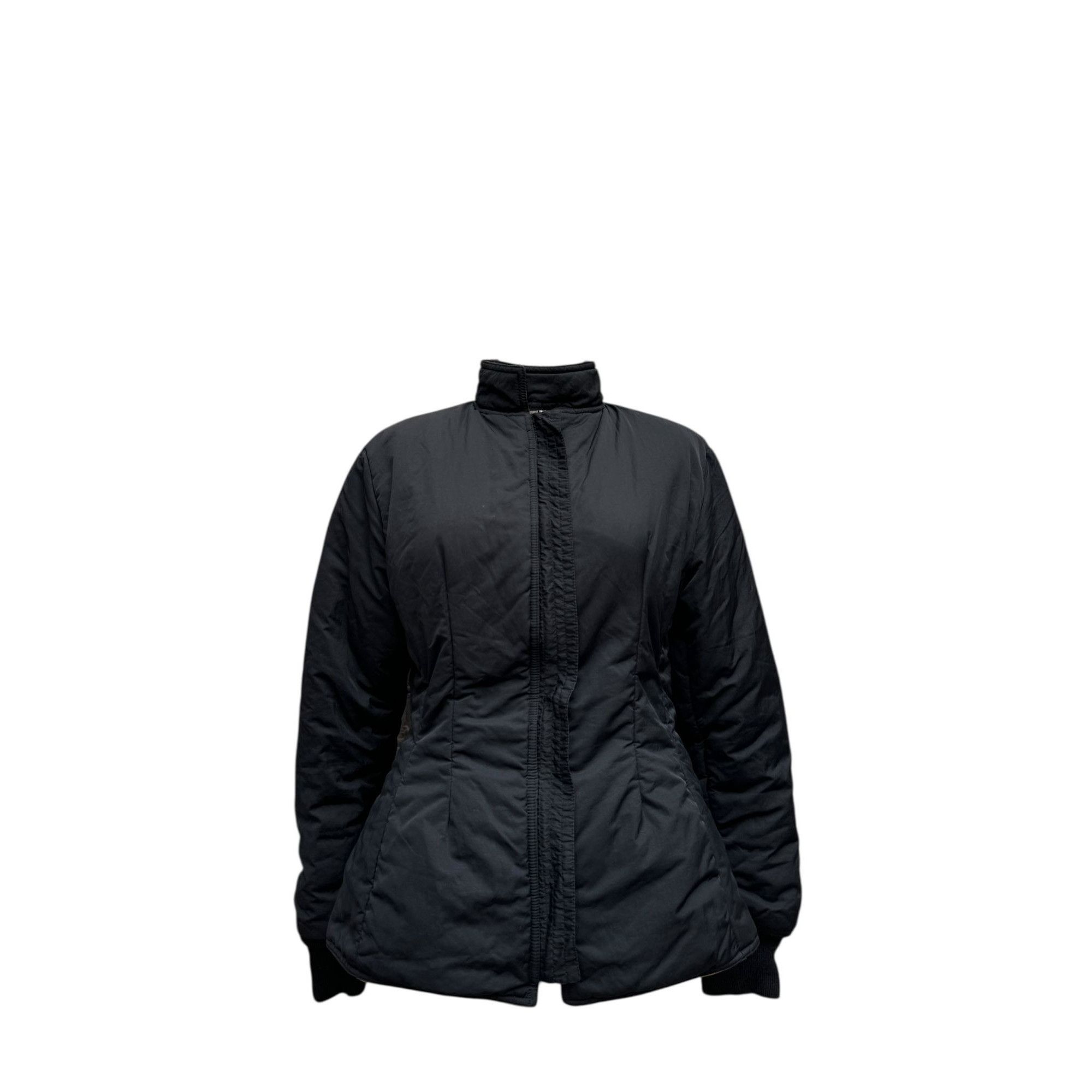 Jean Paul Gaultier 1990s Reversible Camouflage & Black Fitted Jacket Size XL / US 12-14 / IT 48-50 - 2 Thumbnail