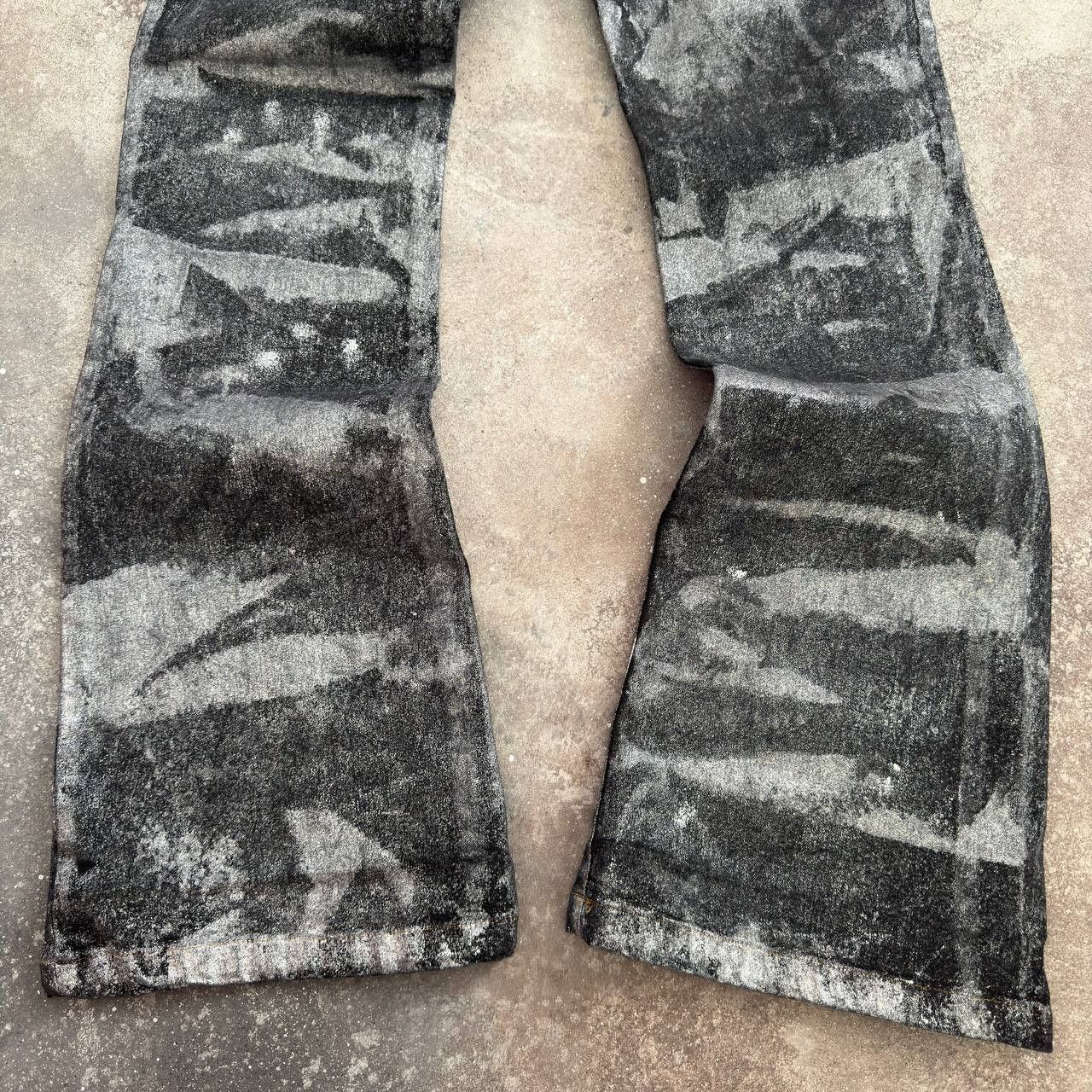 Hysteric Glamour Amazing Vintage Washed/Faded Flared Jeans Size 25" / US 0 / IT 36 - 12 Thumbnail