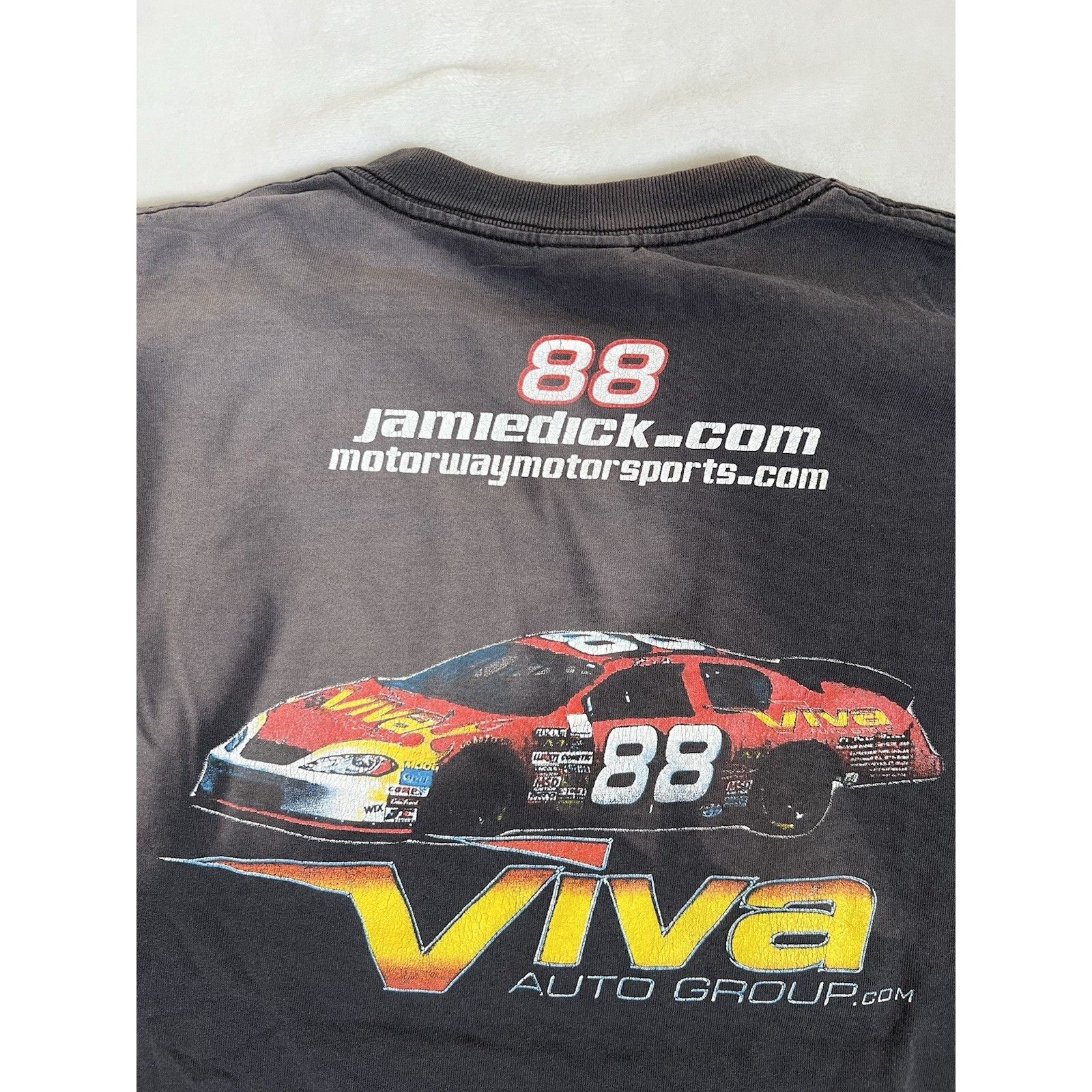 Delta Vintage Jaime Dick Viva Auto Group NASCAR Racing T-Shirt Siz Size US XL / EU 56 / 4 - 10 Thumbnail