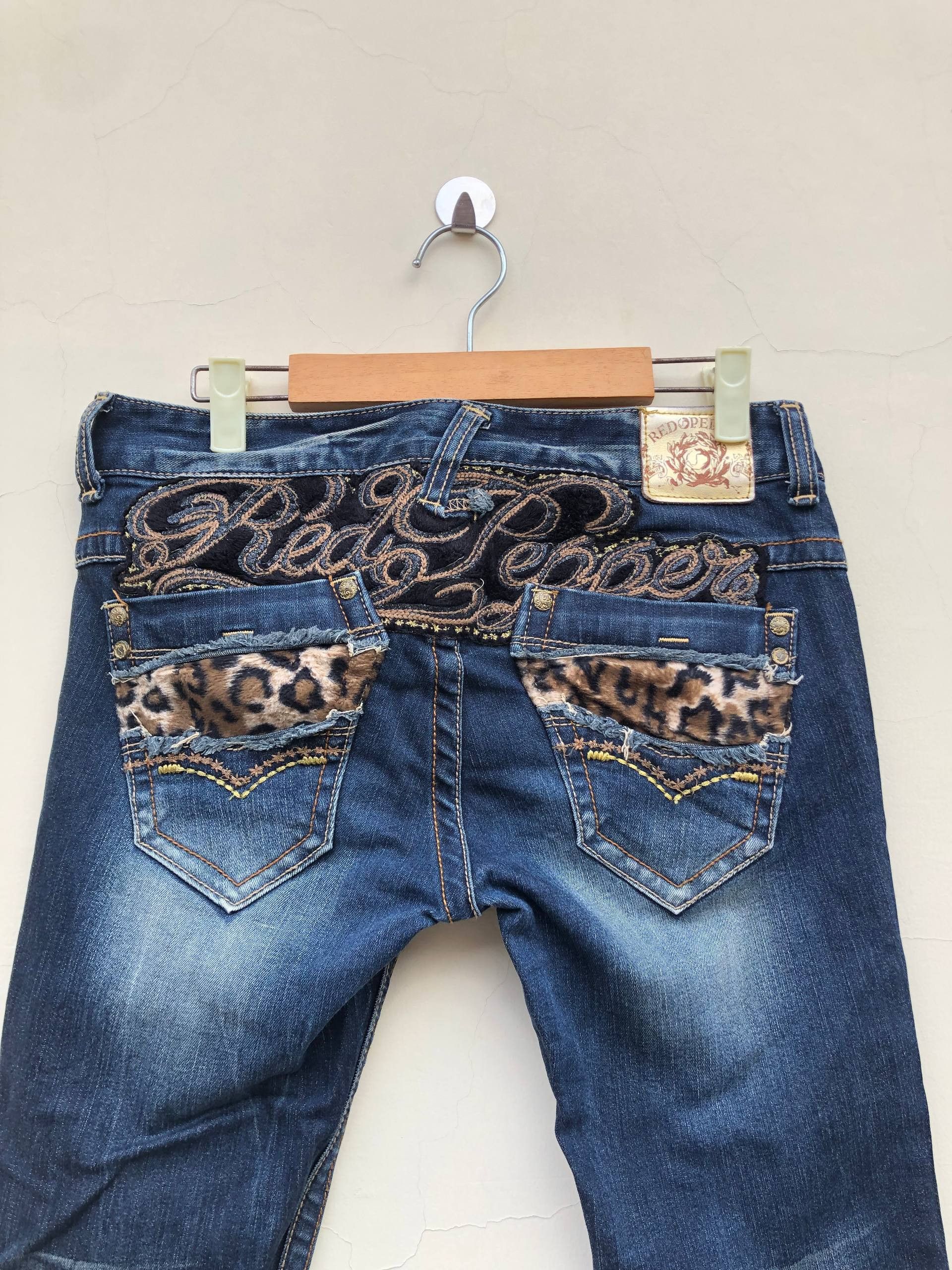 If Six Was Nine 2000s Fading Bootcut Flared Vkei Y2k Japanese Archive Size US 28 / EU 44 - 7 Thumbnail