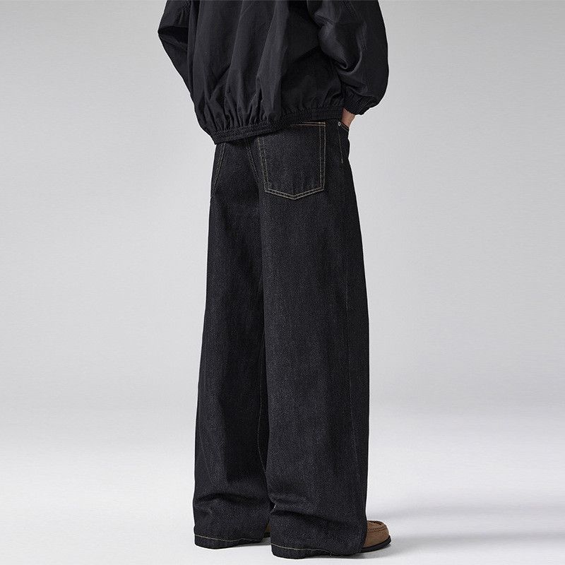 Japanese Brand American retro cleanfit wide-leg casual jeans for men Size US 32 / EU 48 - 3 Thumbnail