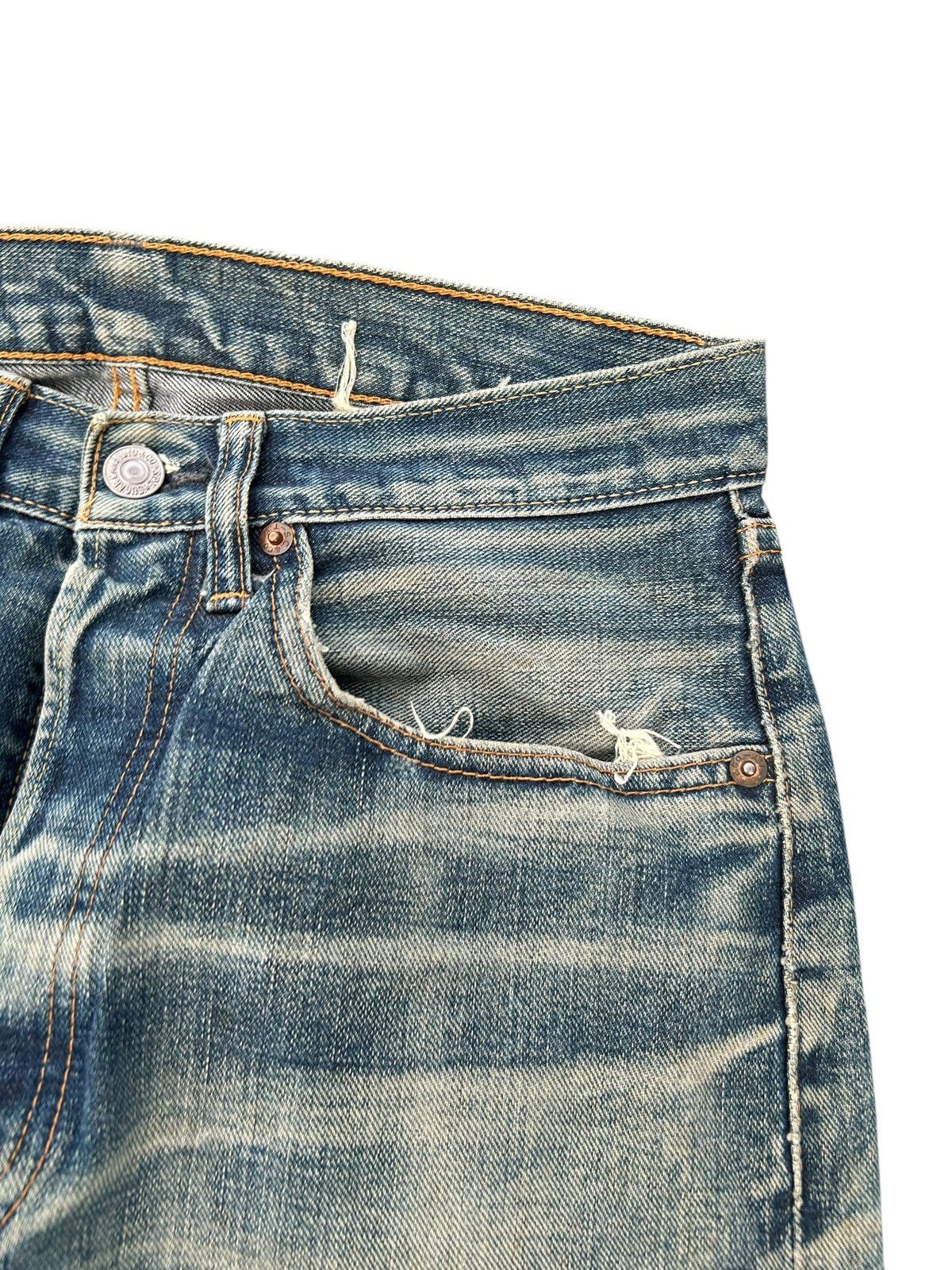 Japanese Brand × Kapital × Vintage SugarCane Selvedge Distressed Vtg Denim Jeans Size US 29 - 8 Thumbnail