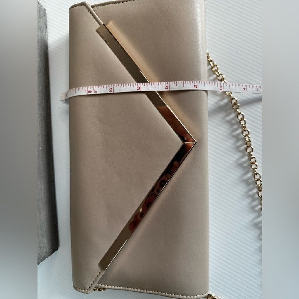 Aldo Aldo beige envelope clutch with gold chain Size ONE SIZE - 5 Thumbnail