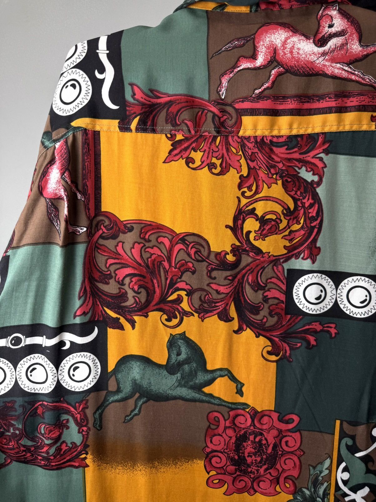 Vintage 90’s Vintage Afters Shirt Company Versace Medusa Style Shirt Size US XL / EU 56 / 4 - 14 Thumbnail