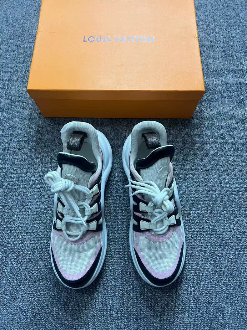 Louis Vuitton Louis Vuitton Archlight Pink and White Dad Shoes Size US 8 / EU 41 - 2 Thumbnail