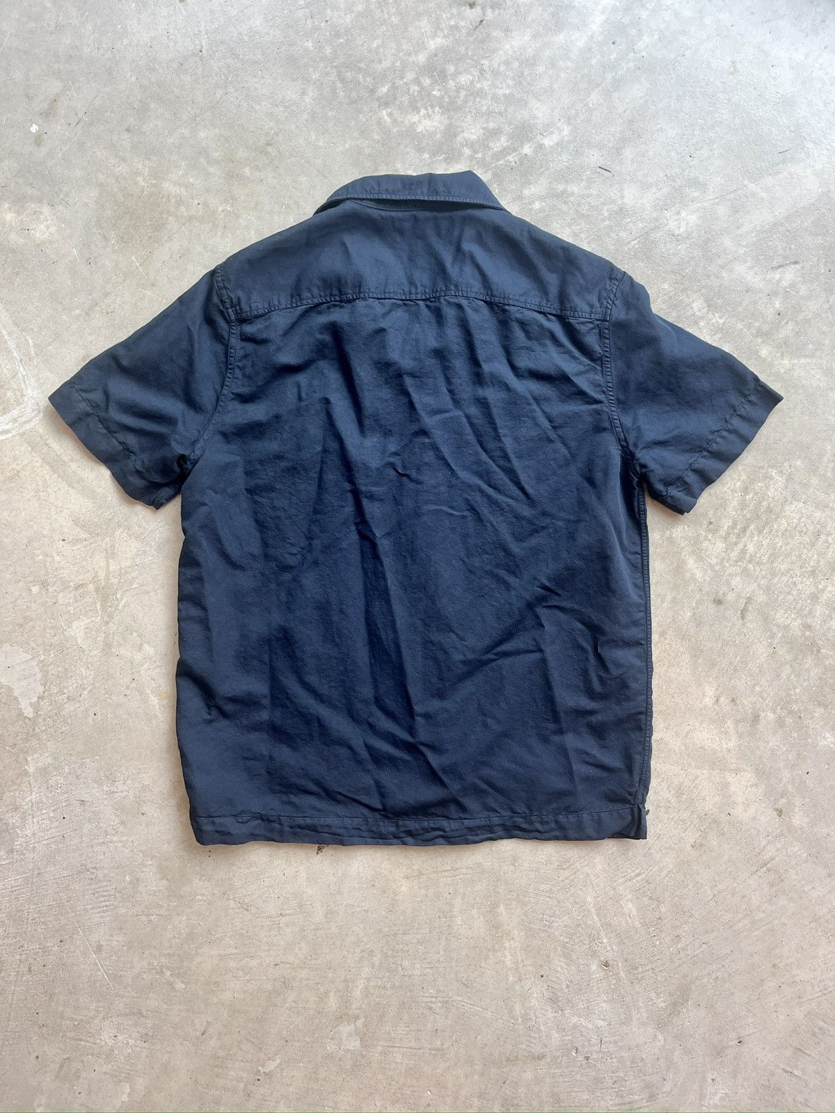 Mr P. Camp Collar Linen/Cotton Shirt - Size S/M Size US S / EU 44-46 / 1 - 2 Thumbnail