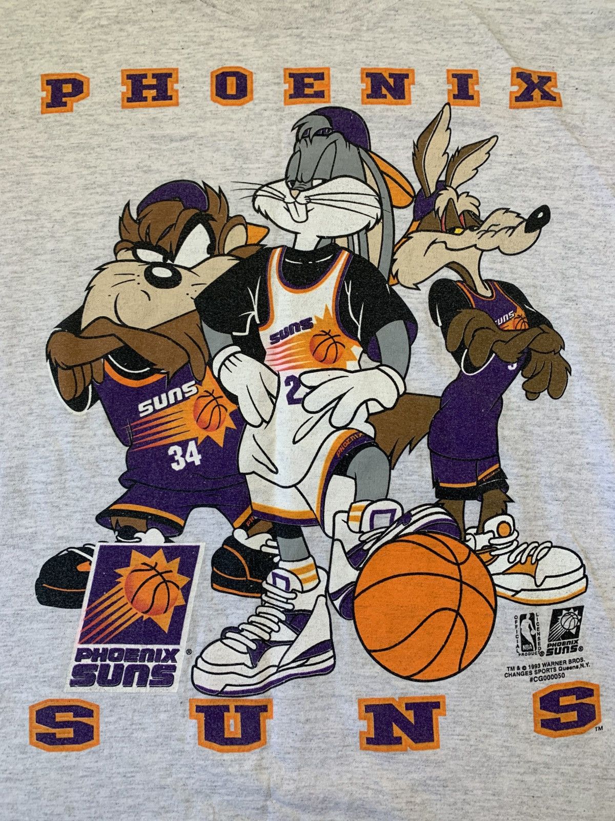 NBA × Vintage Vintage phoenix suns looney tunes basketball sports tee Size US L / EU 52-54 / 3 - 3 Thumbnail