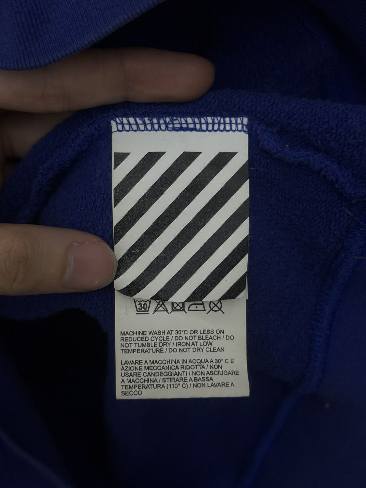 Off-White Off White Pullover Blue Stones Hoodie Size XL RARE Size US XL / EU 56 / 4 - 13 Thumbnail