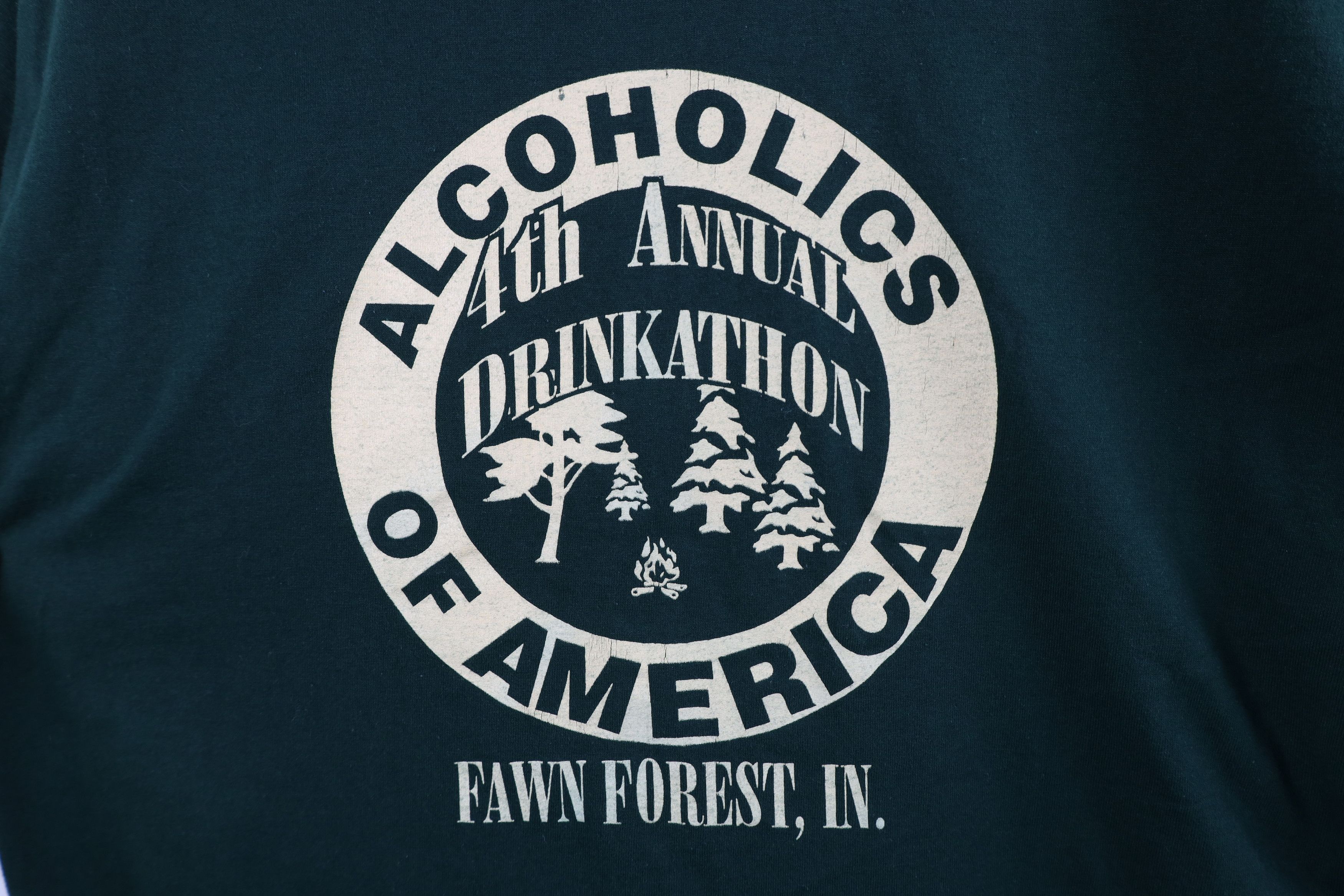 Vintage Vintage 90s of America Drinkathon Illinois T-Shirt Green USA Size US XL / EU 56 / 4 - 4 Thumbnail