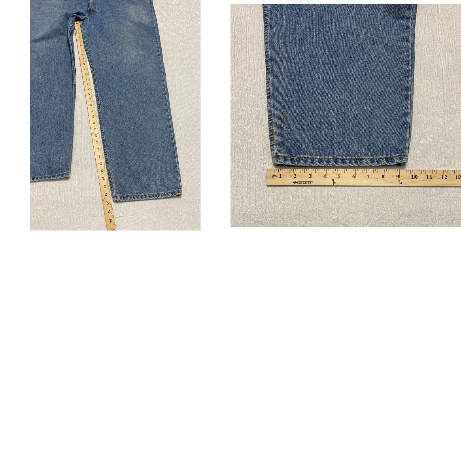 Levi's VINTAGE Levi's 550 Relaxed Fit Jeans 48×32 Blue Denim Pants Baggy Mens Jeans 5-Pocket Design Straight Size US 32 / EU 48 - 9 Thumbnail