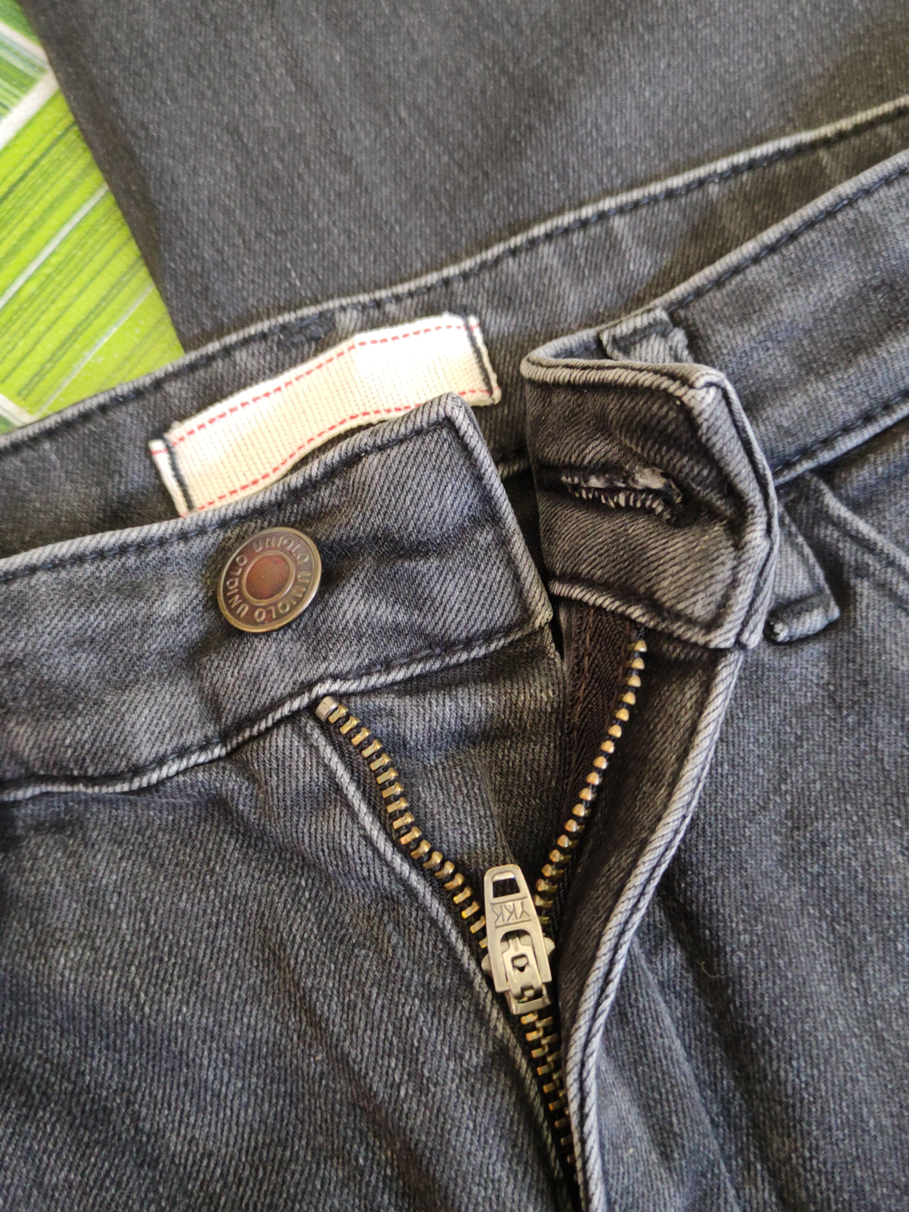 Japanese Brand Uniqlo japan fabric by kaihara Black Jeans #S1780 Size US 26 / EU 42 - 12 Thumbnail