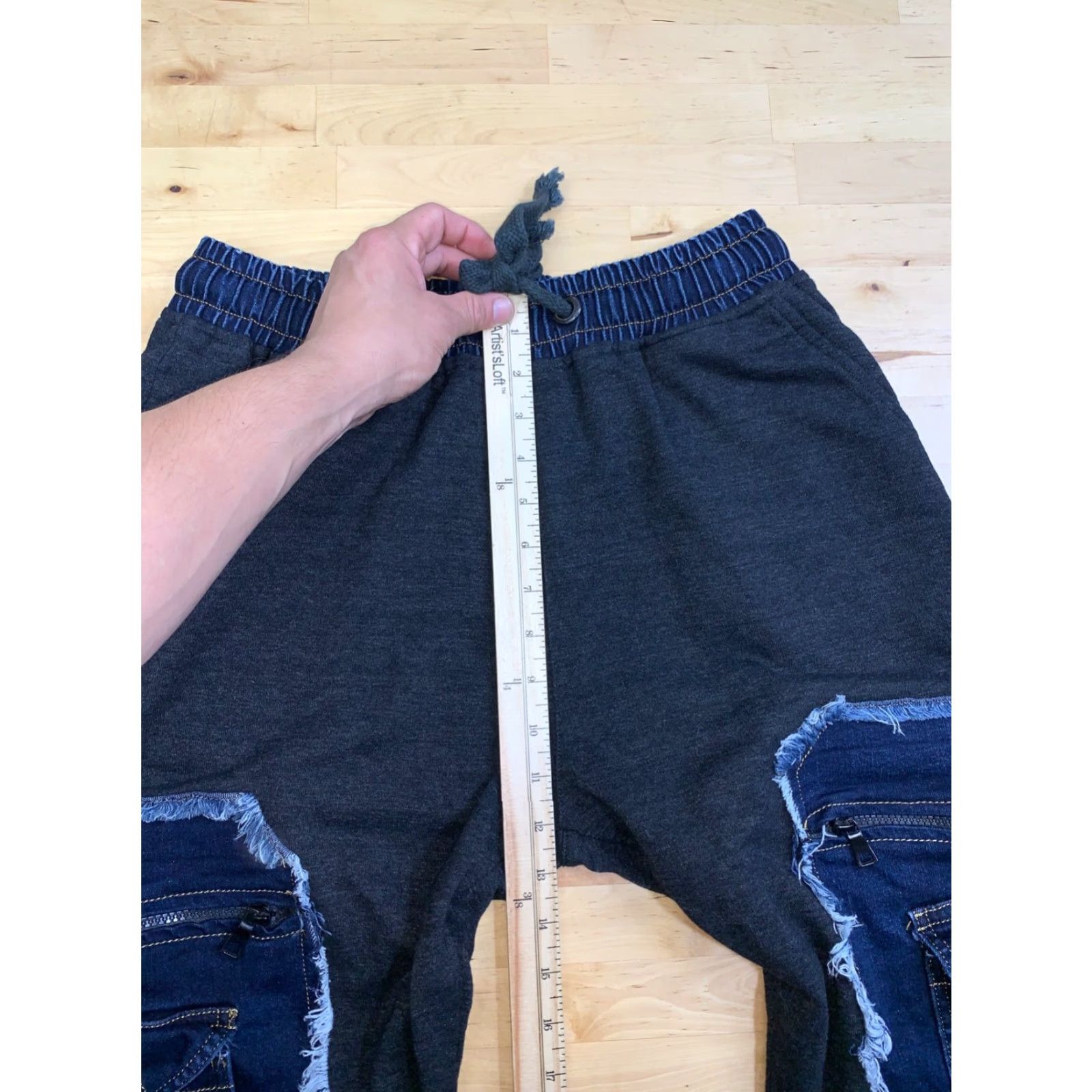 Vintage RNT 23 Cargo Sweatpants Men XL Gray Streetwear Tapered Drawstring Pockets Casual Activewear Size US 36 / EU 52 - 7 Thumbnail