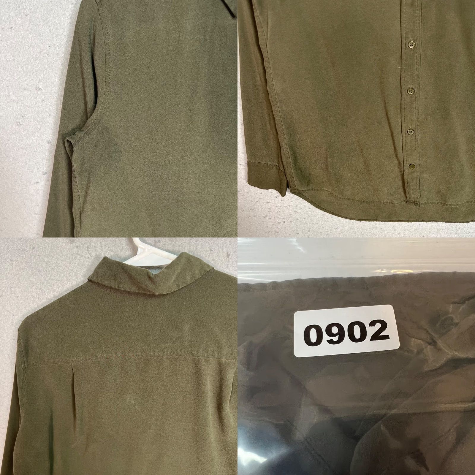 Uniqlo Uniqlo Womens Long Sleeve Button-Up Shirt XS Green Casual Pockets 2010s Size XS / US 0-2 / IT 36-38 - 8 Thumbnail