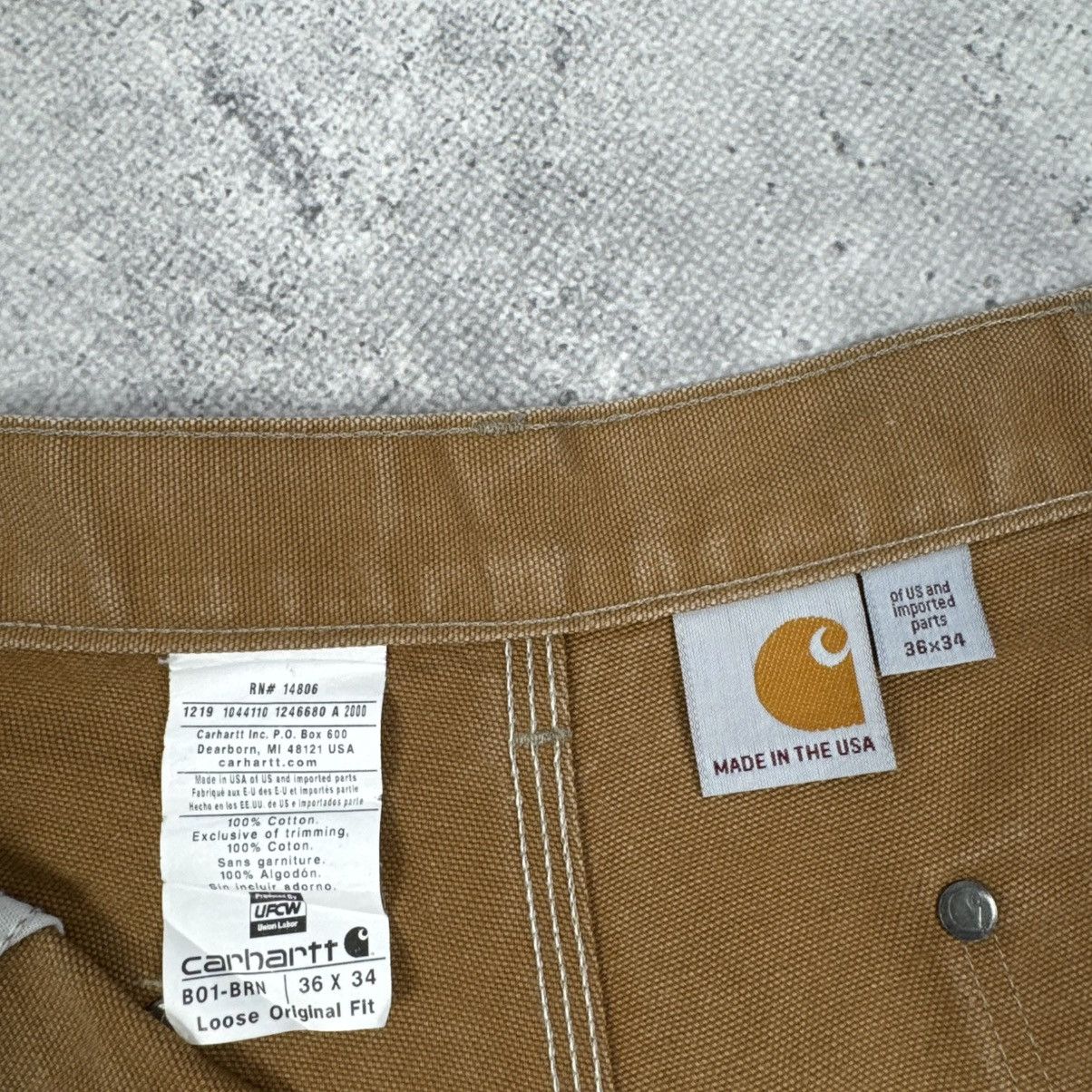 Vintage Carhartt Double Knee Distressed Pants Made In USA