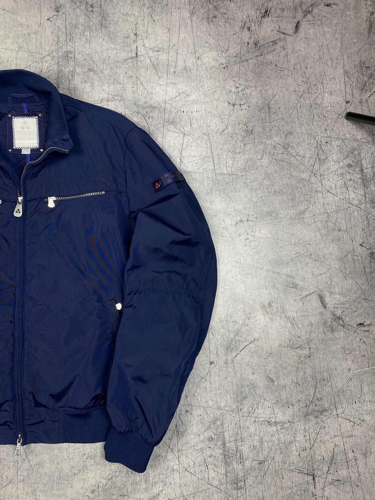 Peuterey Peuterey Technical Nylon Bomber Jacket Navy Blue Size US M / EU 48-50 / 2 - 4 Thumbnail
