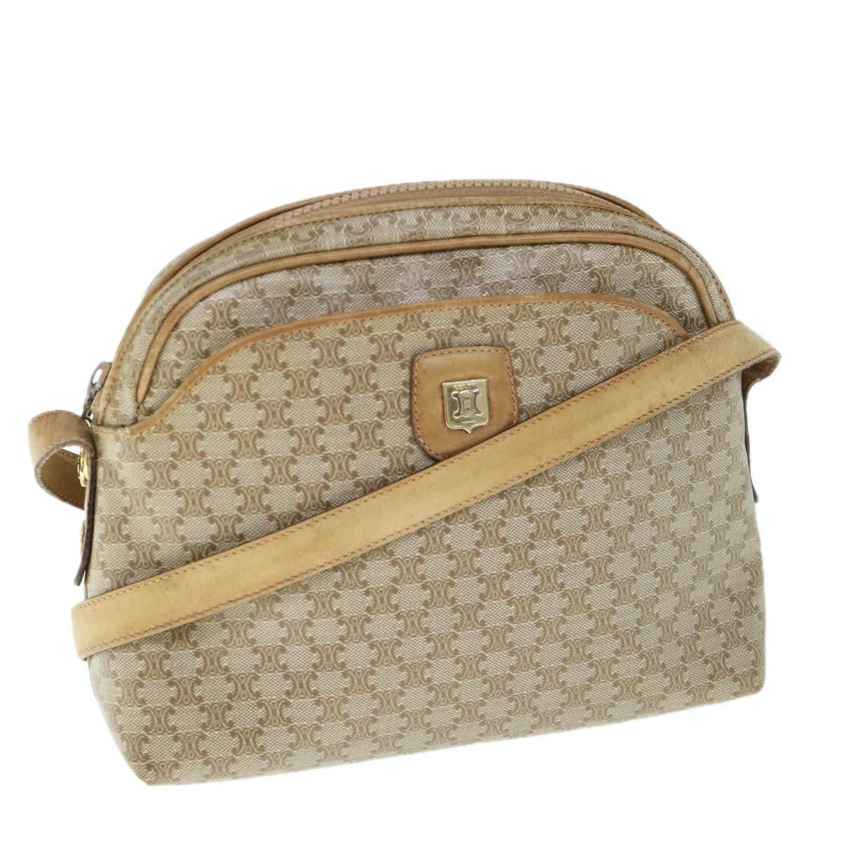 Celine CELINE Macadam Canvas Shoulder Bag Beige Size ONE SIZE - 1 Thumbnail
