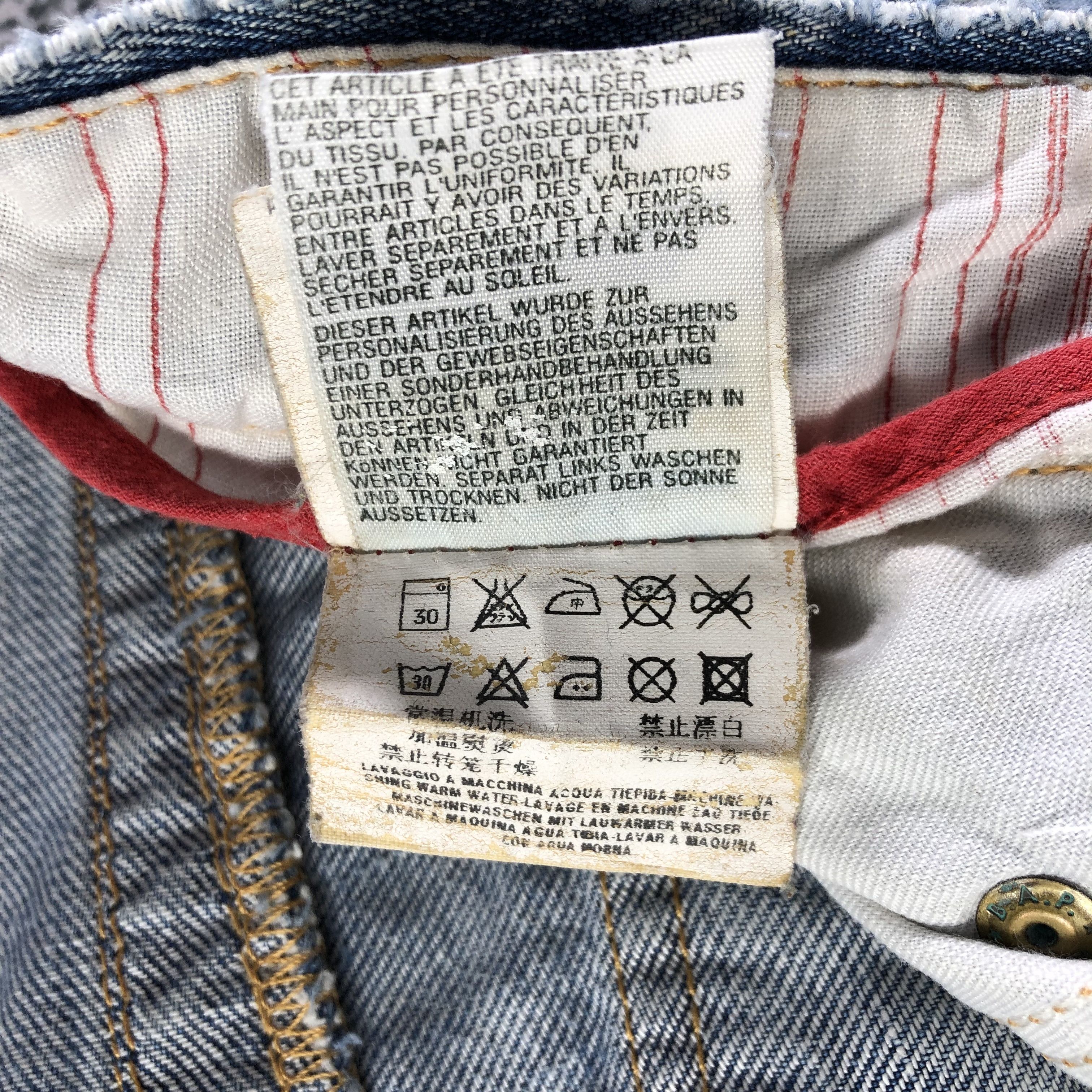 Replay Replay Jeans Ripped Faded Blue Denim KJ2489 Size US 29 - 11 Thumbnail