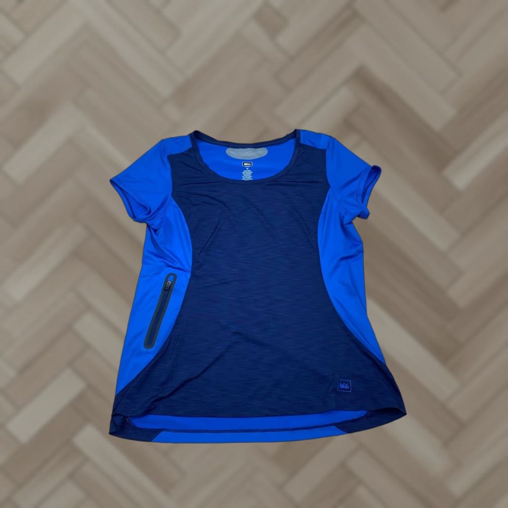Vintage REI Womens Blue Hiking T Shirt Size M Short Sleeve Outdoor #3878 Size M / US 6-8 / IT 42-44 - 1 Thumbnail