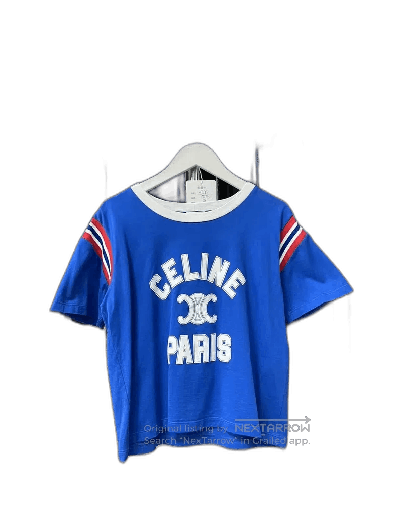 Celine Celine Logo Short Sleeve T. Size US S / EU 44-46 / 1 - 1 Thumbnail