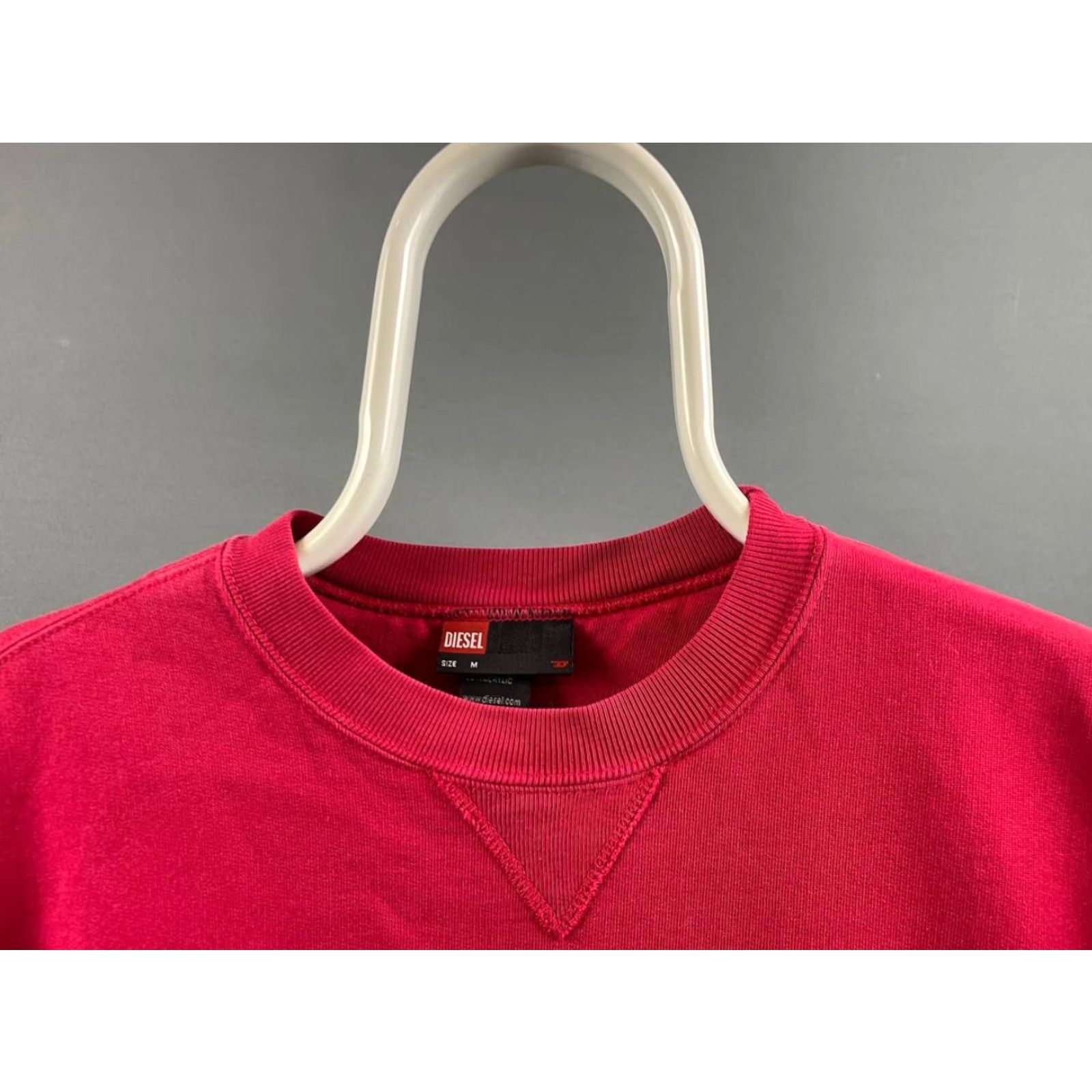 Diesel Diesel Sweatshirt Mens Size M Red Pullover Crew Neck Long Sleeve Cotton Acrylic Fleece Logo Vintage No Size US M / EU 48-50 / 2 - 4 Thumbnail