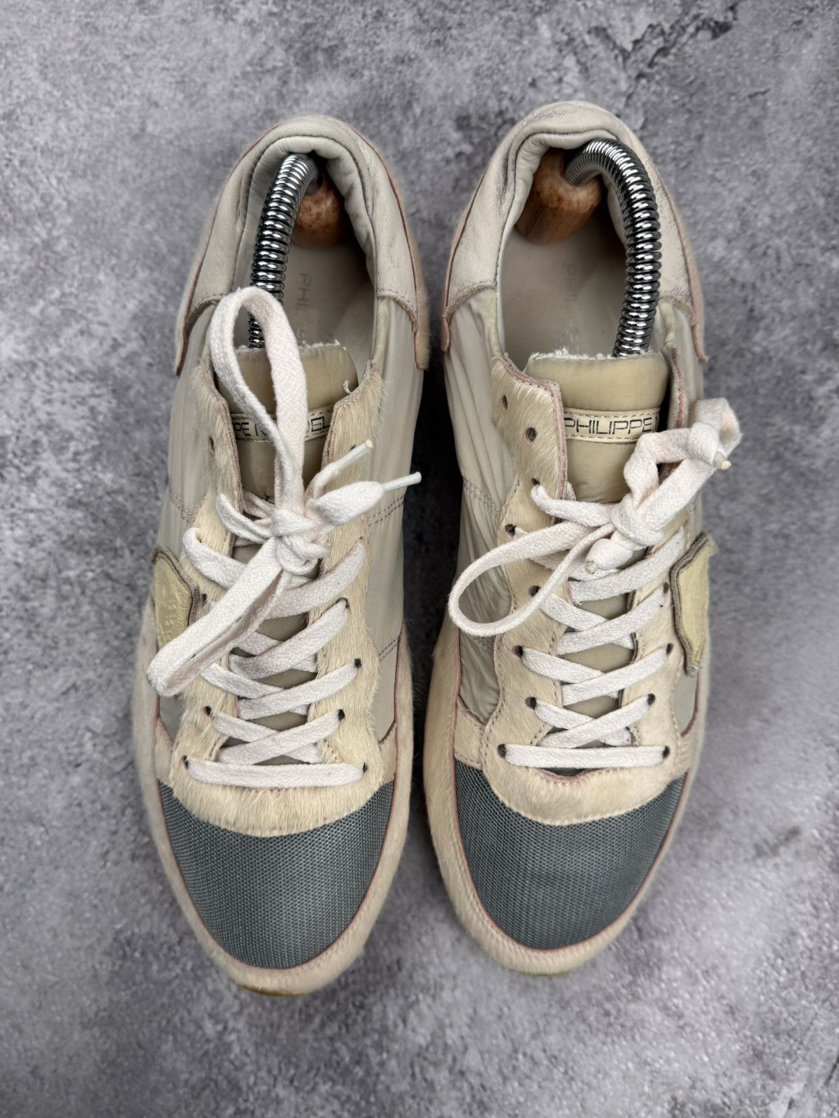 Philippe Model Philippe Model Paris Beige Low Women Sneakers Size 40 Size US 10 / IT 40 - 2 Thumbnail
