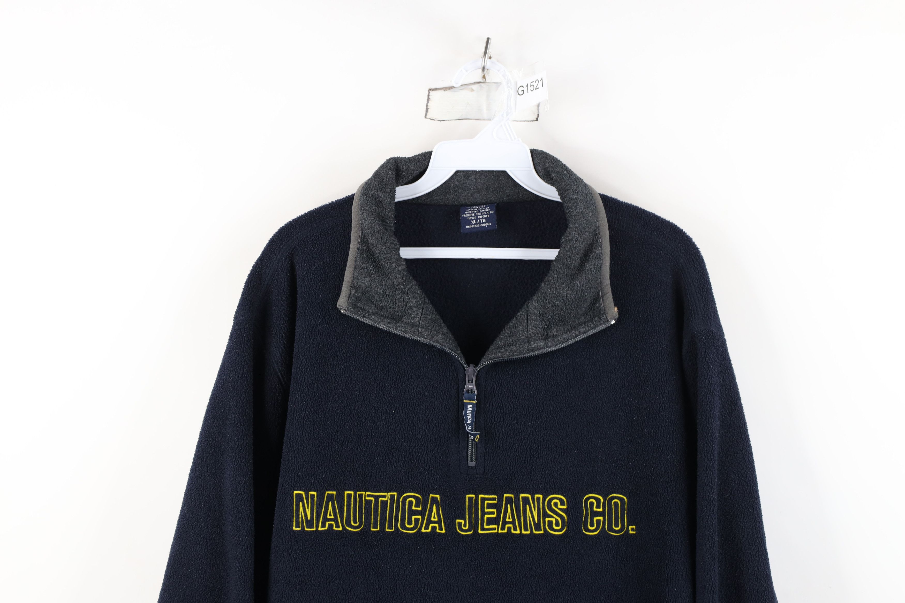 Nautica Vintage 90s Nautica Spell Half Zip Fleece Pullover Sweater Size US XL / EU 56 / 4 - 2 Thumbnail