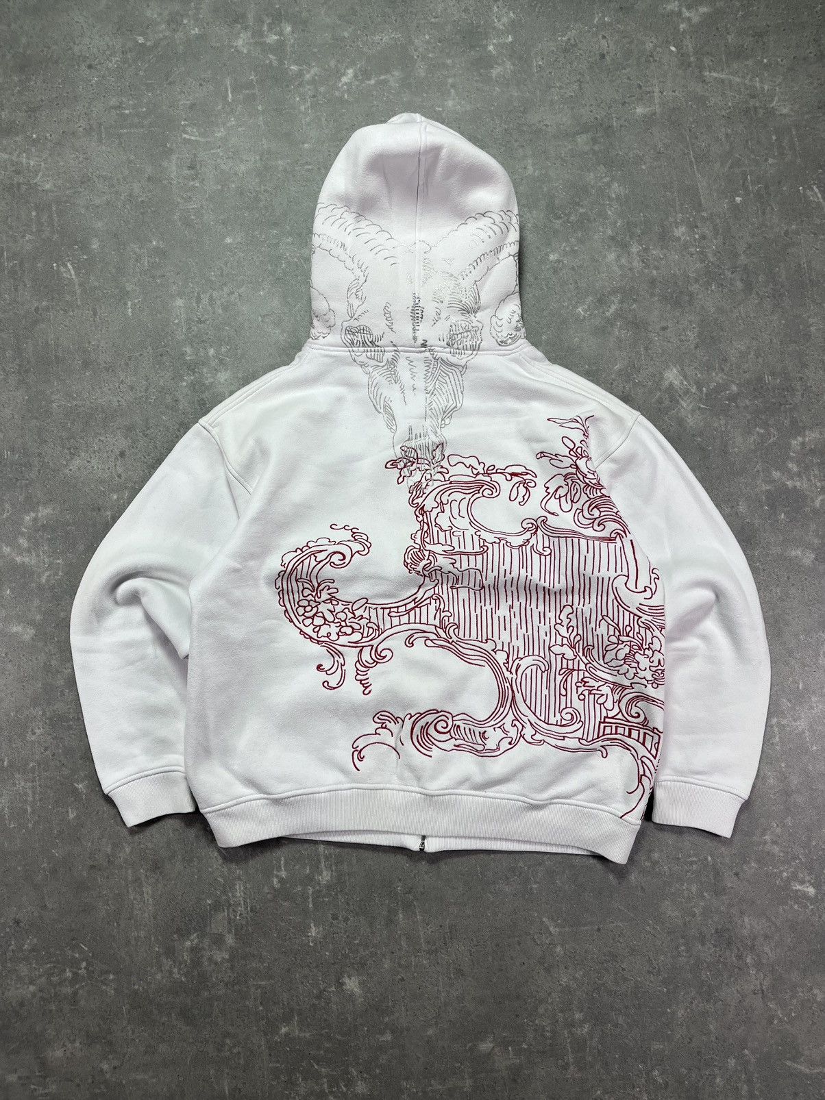 Makaveli Makaveli Wave Embroidered Heavy Zip Hoodie L Japanese Style Size US L / EU 52-54 / 3 - 2 Thumbnail
