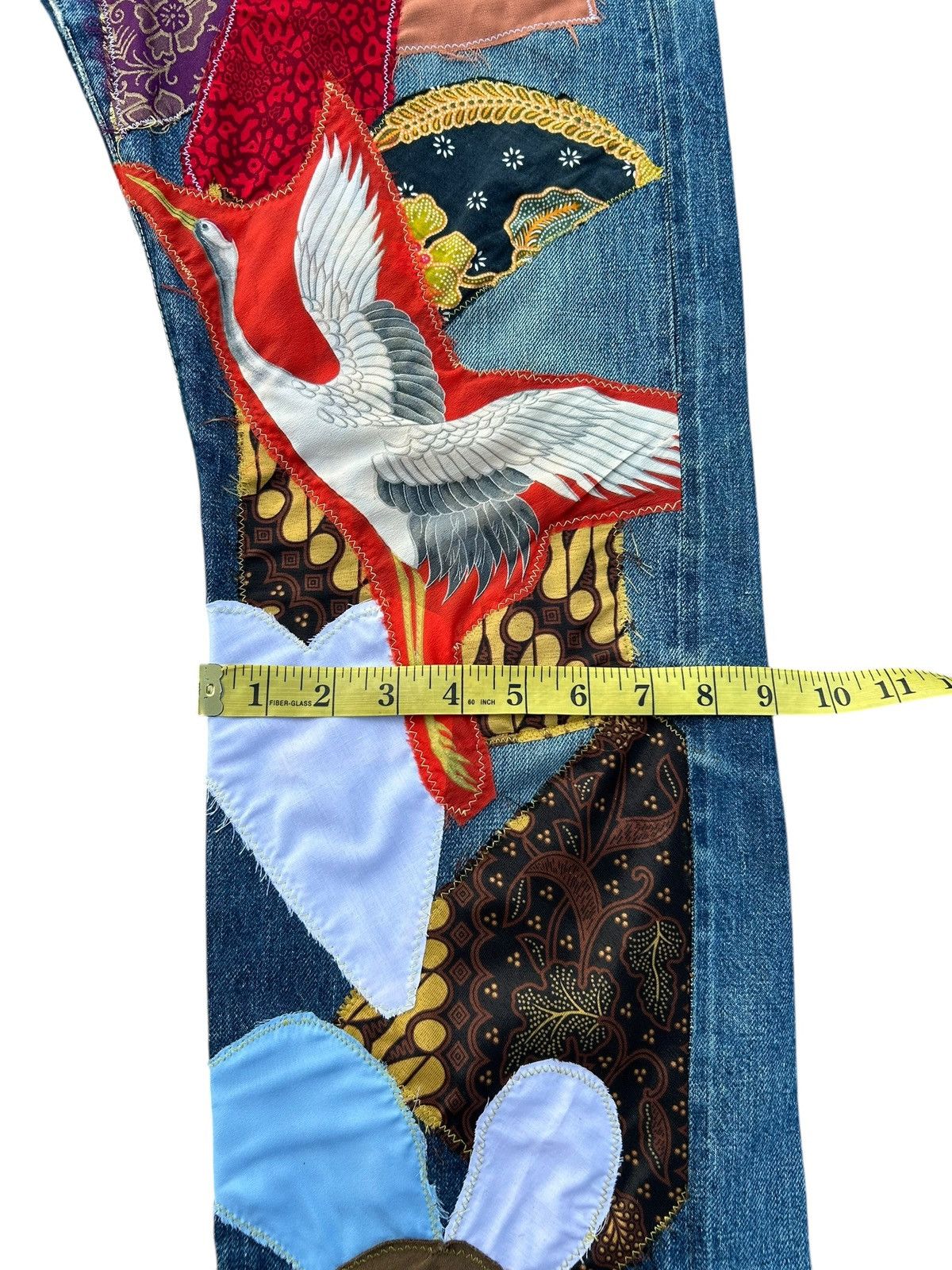 Kapital Kapital Selvedge Jeans Patchwork Hippies Rework Insane Denim Size US 31 - 24 Thumbnail