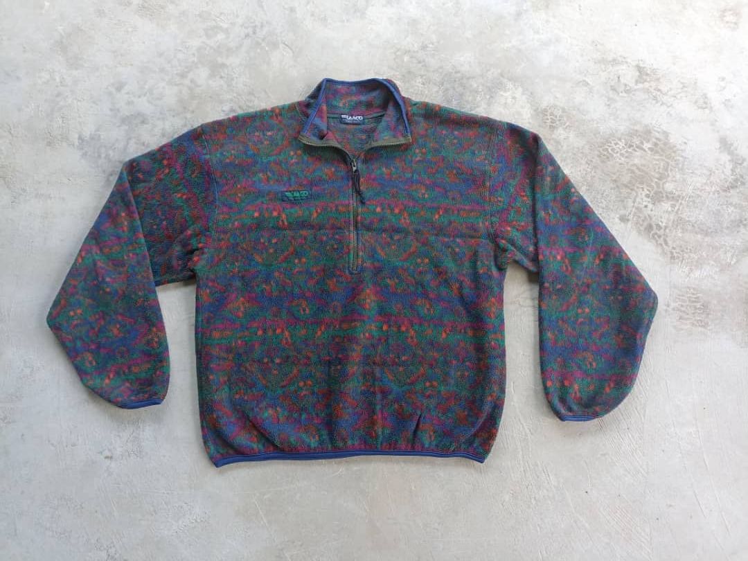 Japanese Brand × Vintage Vintage LAACO Sweatshirt Fleece Half zip Size US L / EU 52-54 / 3 - 3 Thumbnail