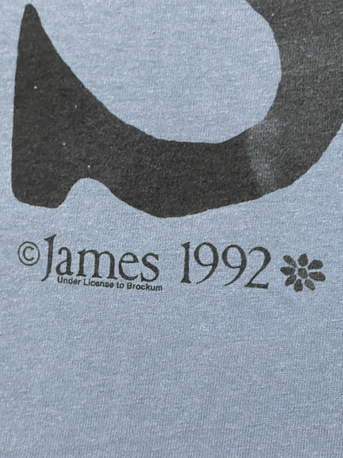 Vintage Vintage 1992 James Laid Art Flower Single Stitch Faded Tee Size US XL / EU 56 / 4 - 14 Thumbnail