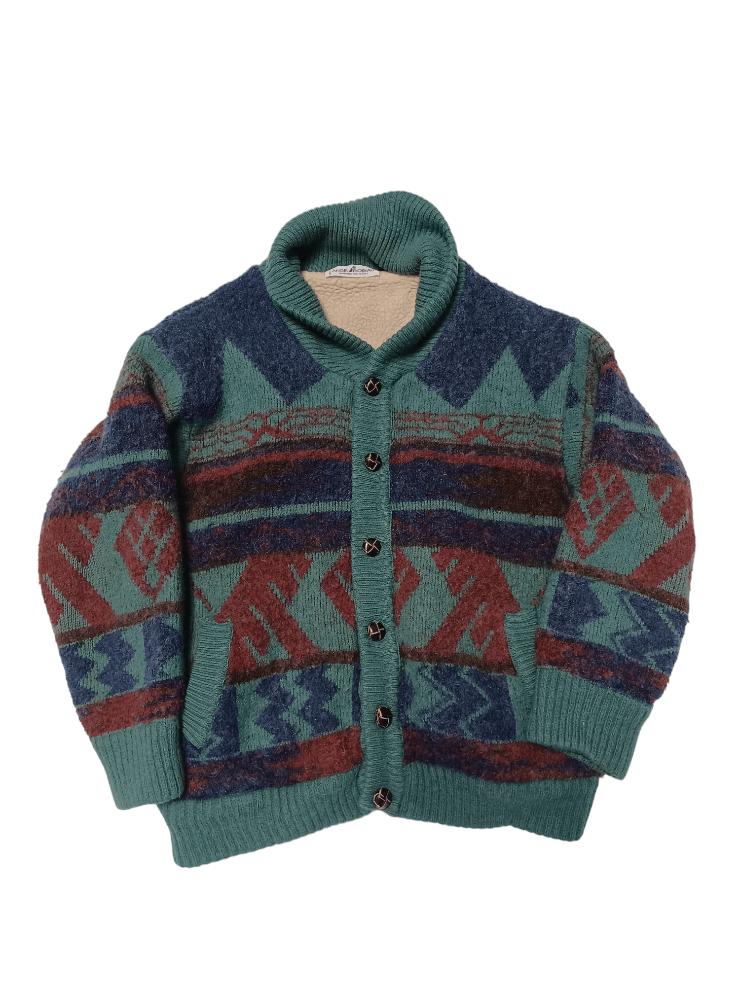 Other MADE IN FRANCE VINTAGE ANGEL MOREAU WARM CARDIGAN Size US M / EU 48-50 / 2 - 1 Thumbnail