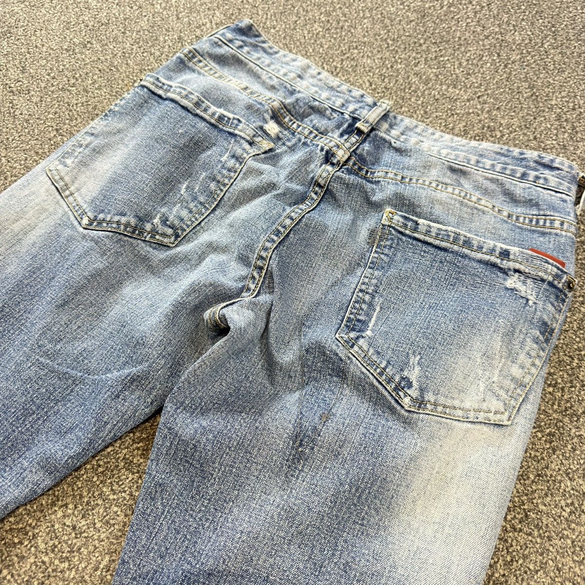 Dsquared2 Vintage Distressed Light Wash Denim Jeans Size US 31 - 9 Thumbnail