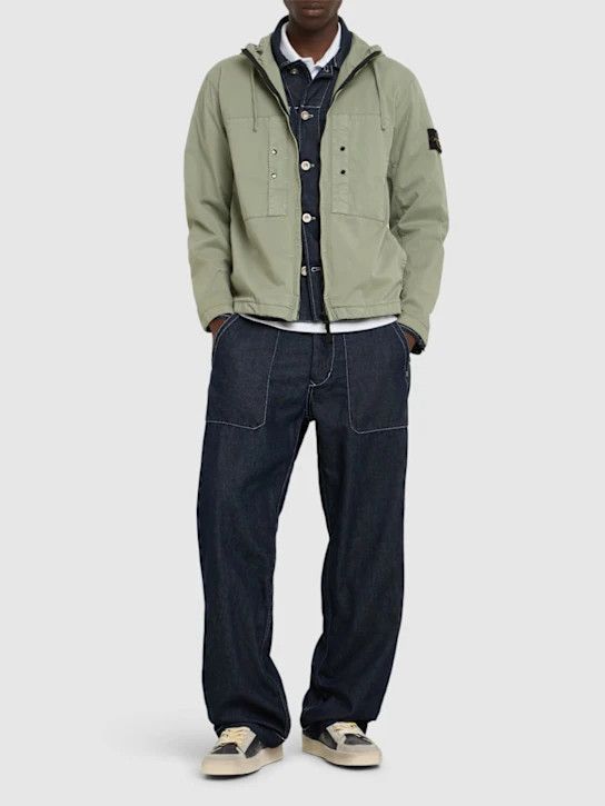 Stone Island o1lsvrm0425 Short Stretch Cotton Parka in Sage Size US M / EU 48-50 / 2 - 4 Thumbnail