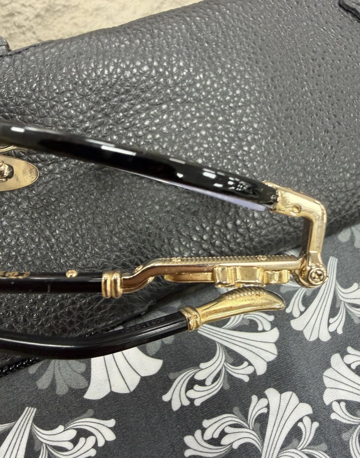 Chrome Hearts Chrome Hearts 22K Gold Sword Full Frame Glasses Size ONE SIZE - 5 Thumbnail