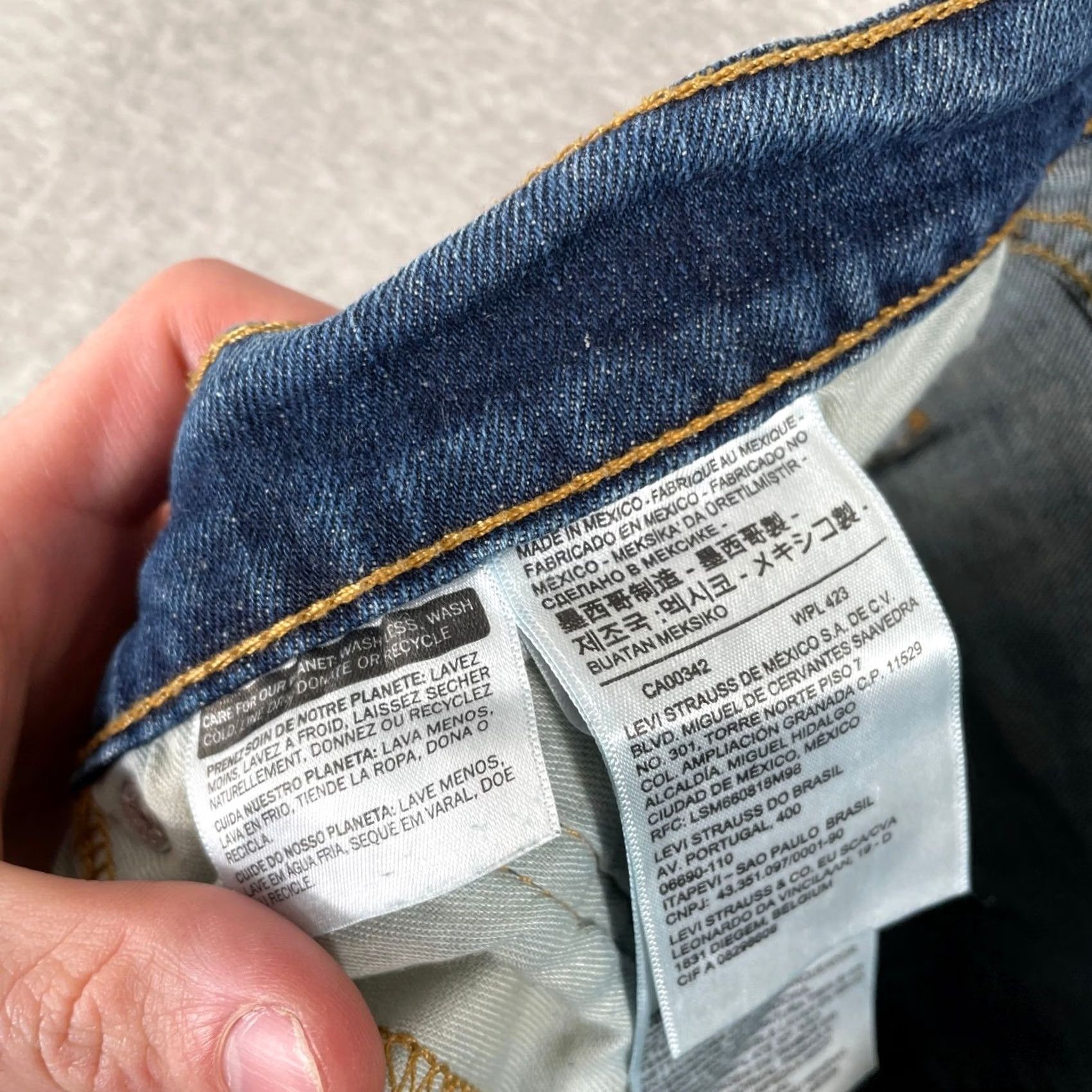 Levi's Levi'S 505 Jeans Mens Blue Denim Straight Leg - Pre-Owned - Medium Size US 38 / EU 54 - 4 Thumbnail