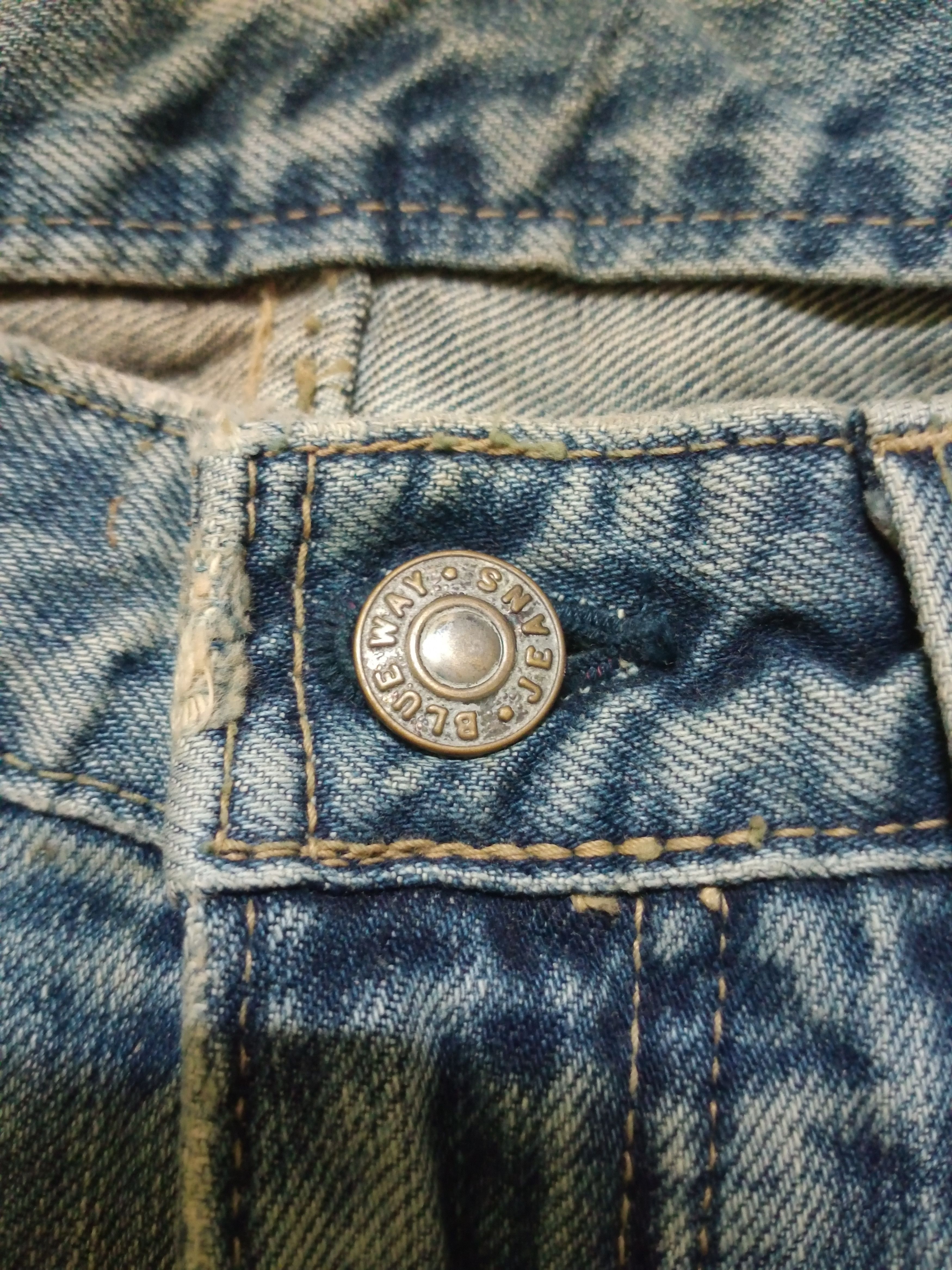 If Six Was Nine × Japanese Brand Vintage Blue Way Japan Distressed Denim Pants Size US 29 - 14 Thumbnail